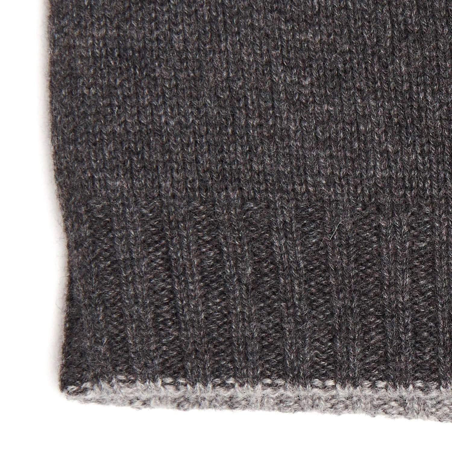 DARK AND LIGHT GREY BICOLOR BEANIE - Image 4
