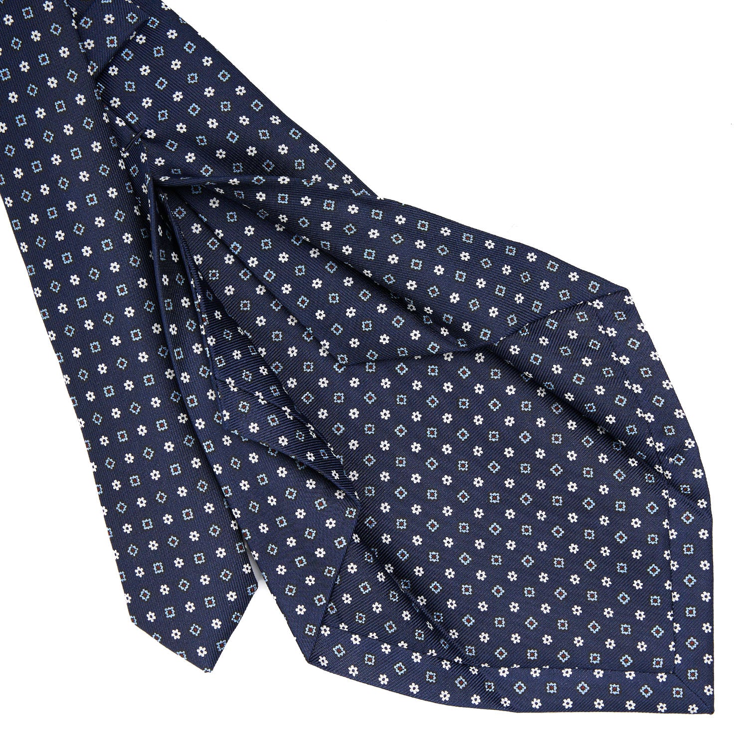 DARK BLUE 5 FOLD SARTORIAL SILK TIE