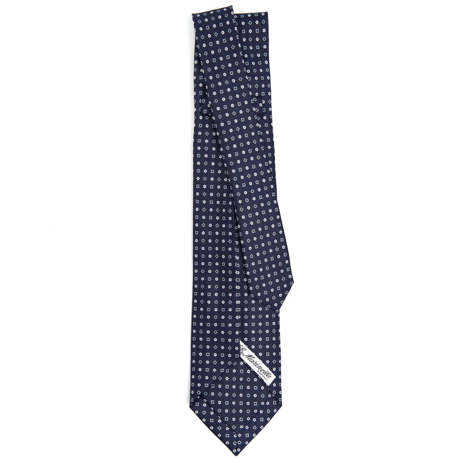 DARK BLUE 5 FOLD SARTORIAL SILK TIE - Image 3