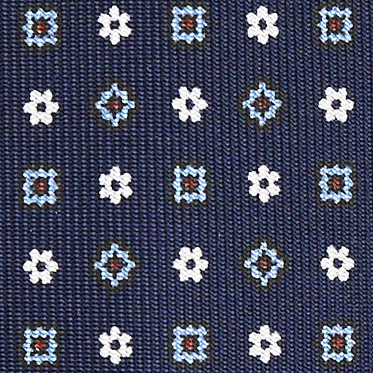 DARK BLUE 5 FOLD SARTORIAL SILK TIE - Image 4