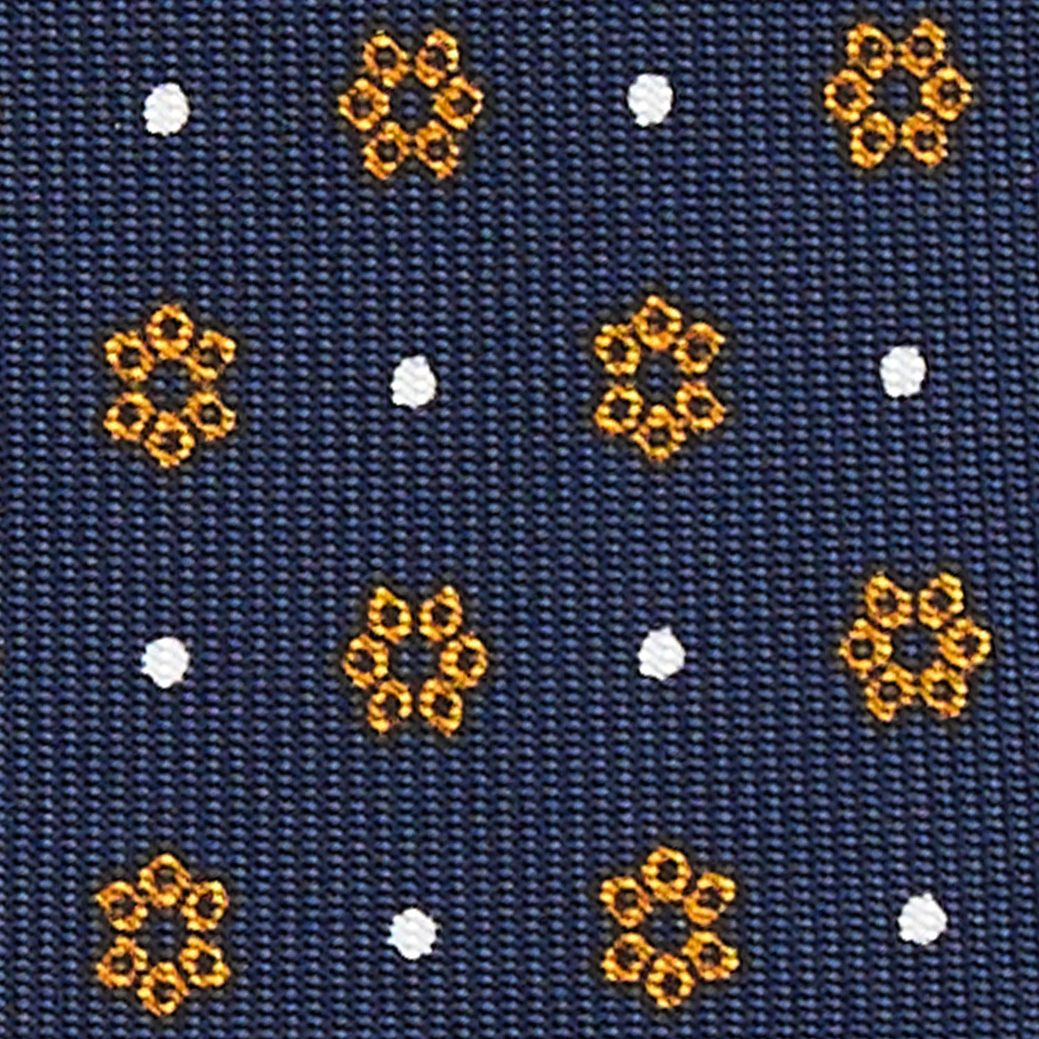 DARK BLUE 5 FOLD SARTORIAL SILK TIE - Image 4