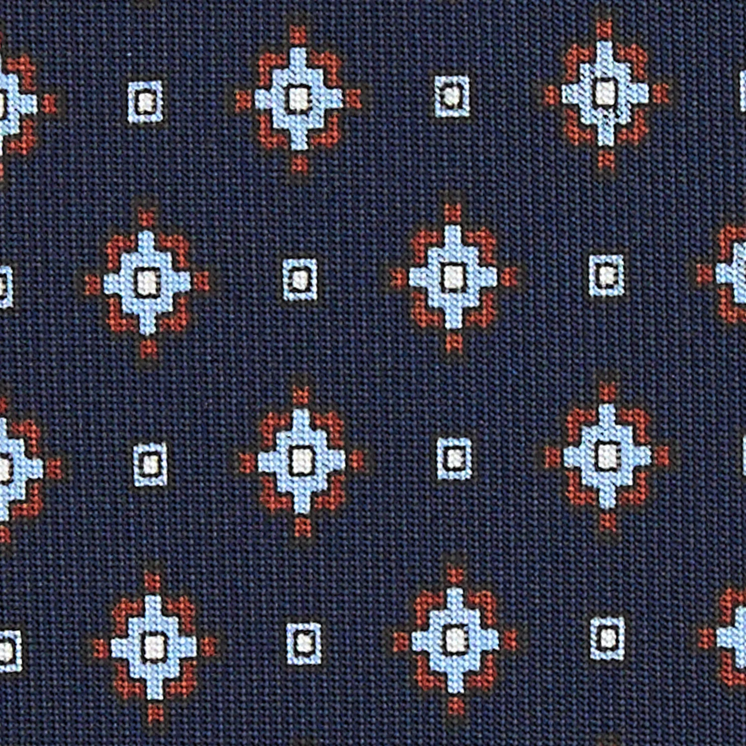 DARK BLUE 5 FOLD SARTORIAL SILK TIE - Image 4