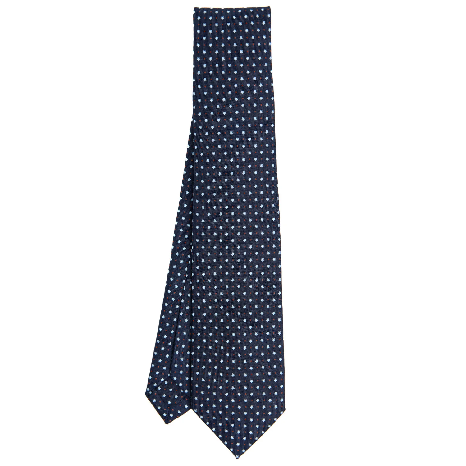 DARK BLUE 5 FOLD SARTORIAL SILK TIE - Image 2