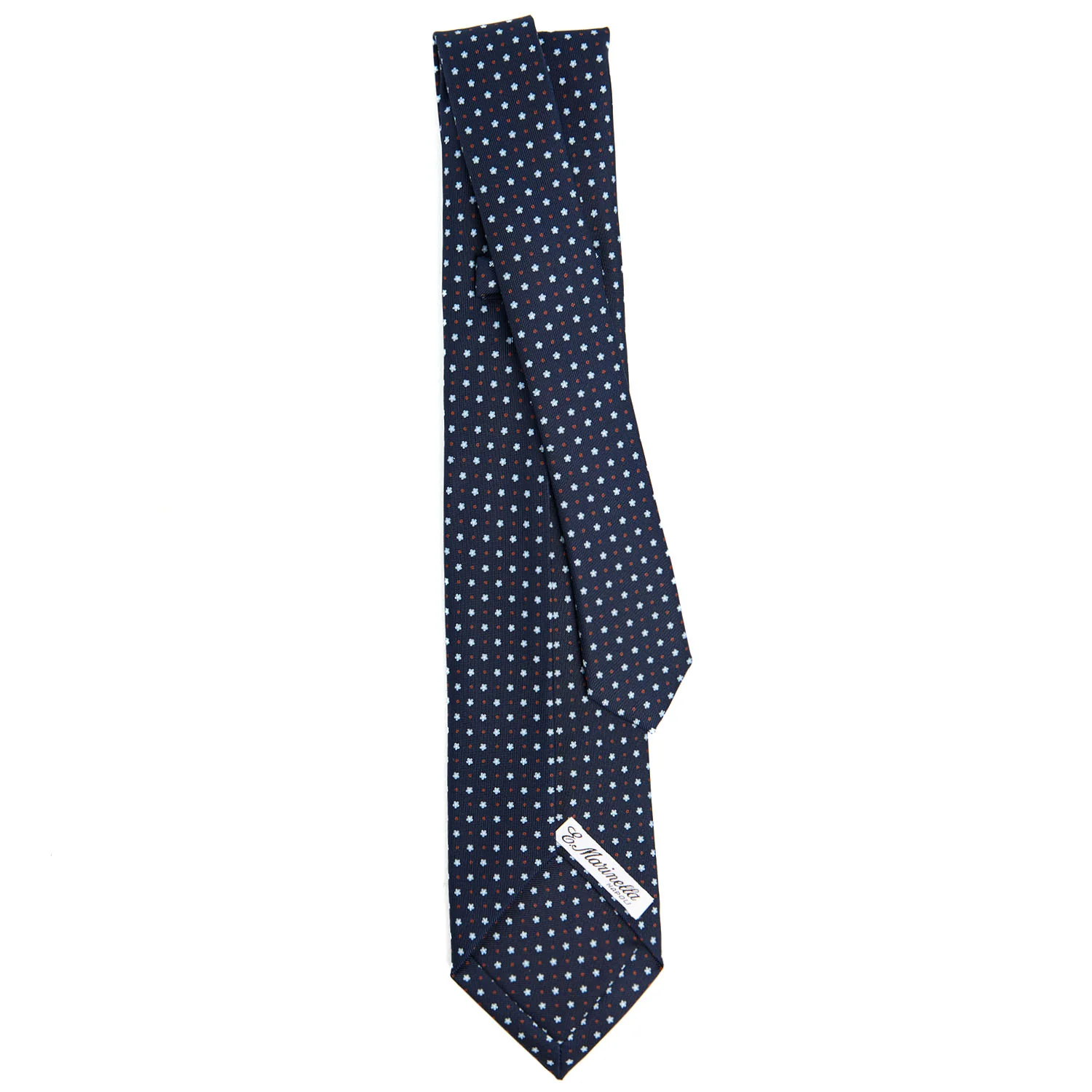 DARK BLUE 5 FOLD SARTORIAL SILK TIE - Image 3