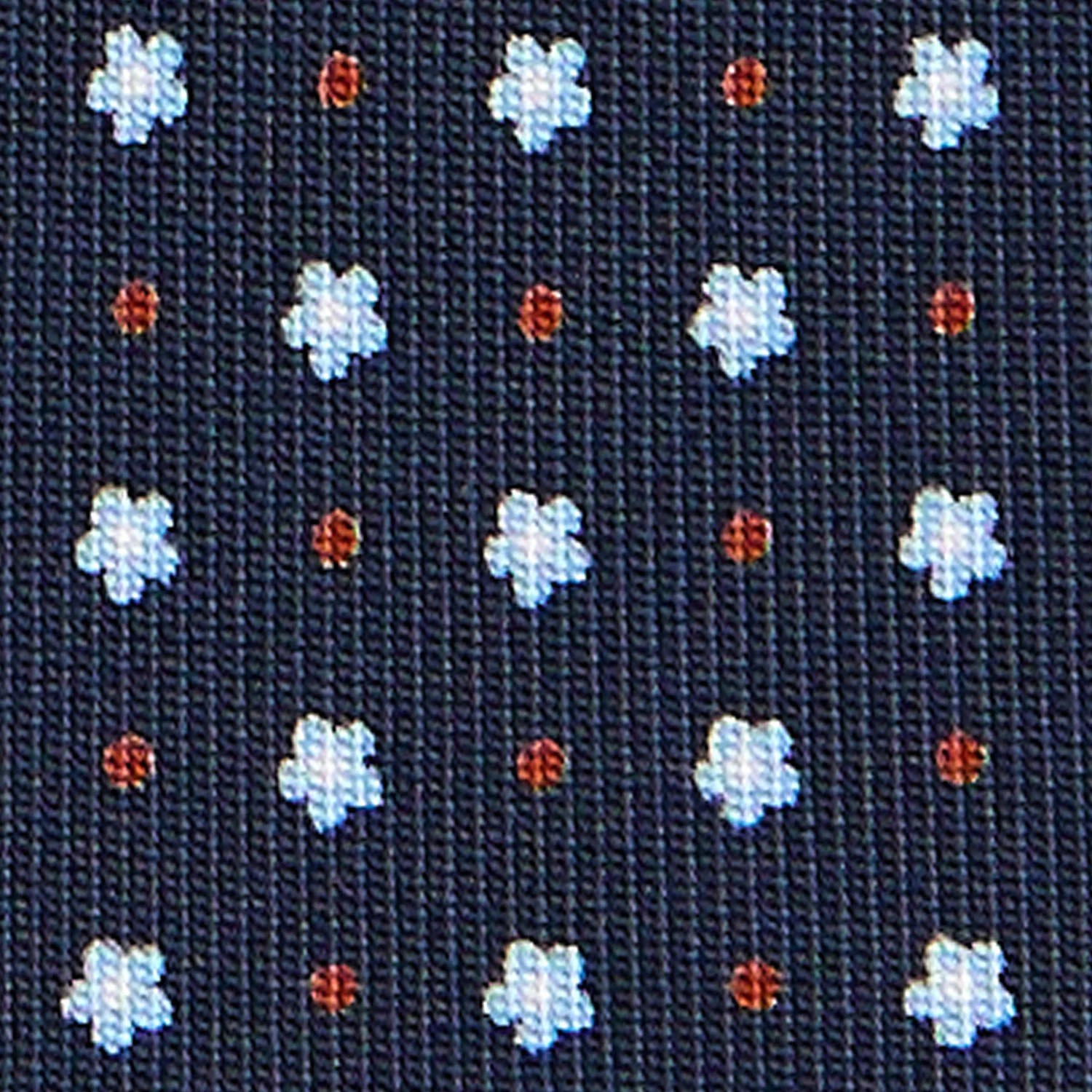 DARK BLUE 5 FOLD SARTORIAL SILK TIE - Image 4