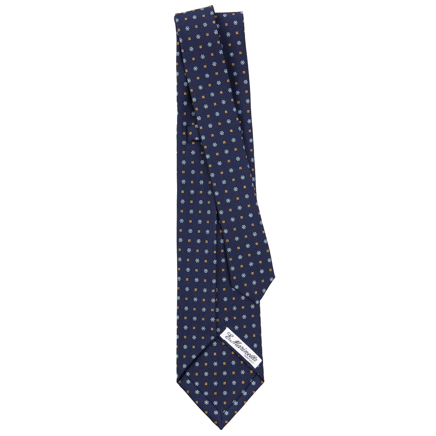 DARK BLUE 5 FOLD SARTORIAL SILK TIE - Image 3