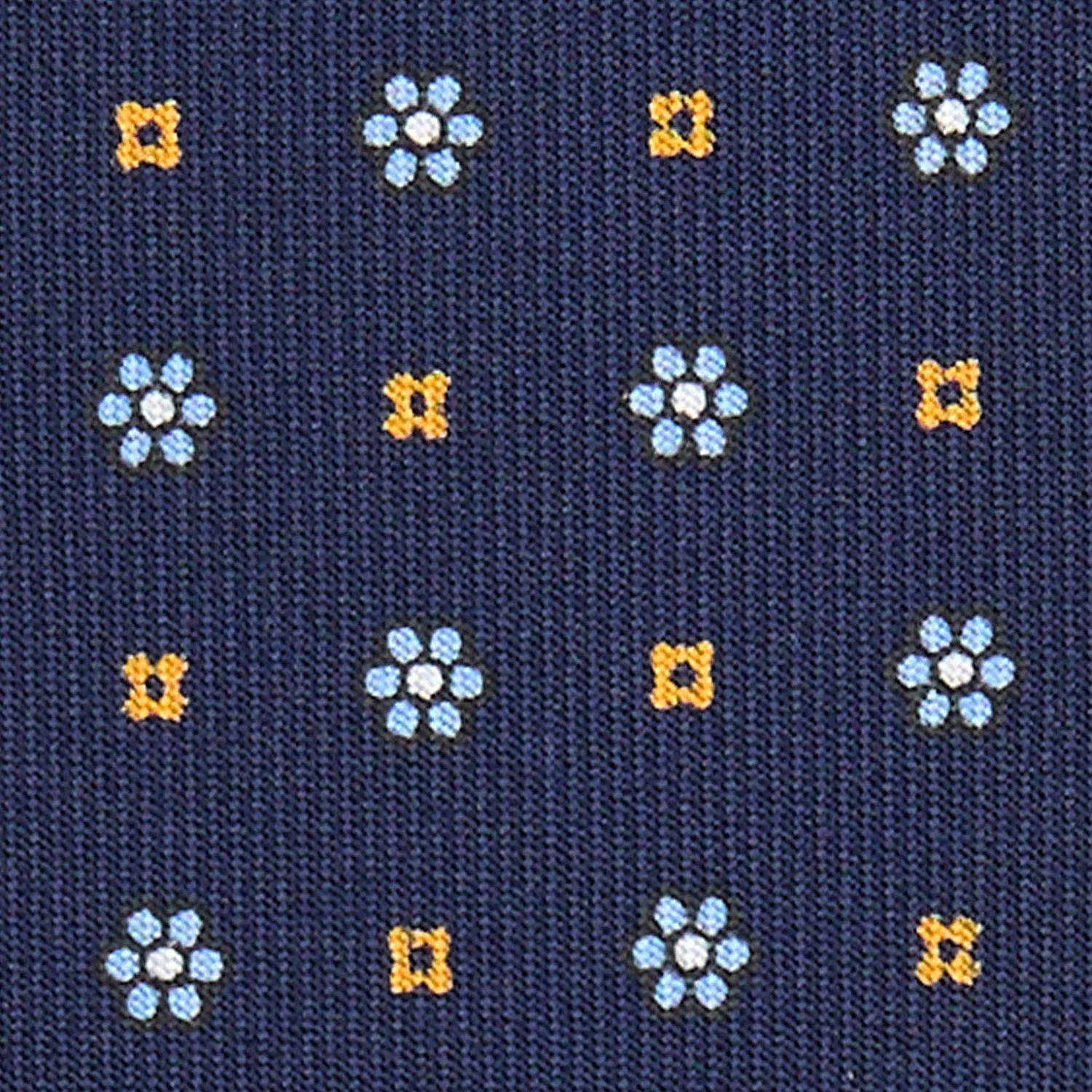 DARK BLUE 5 FOLD SARTORIAL SILK TIE - Image 4