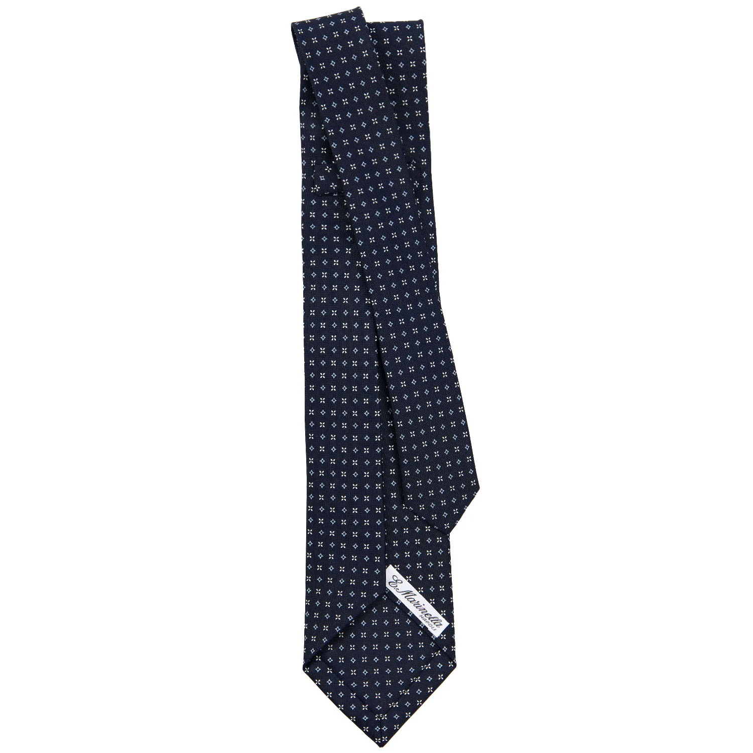 DARK BLUE 5 FOLD SARTORIAL SILK TIE - Image 3