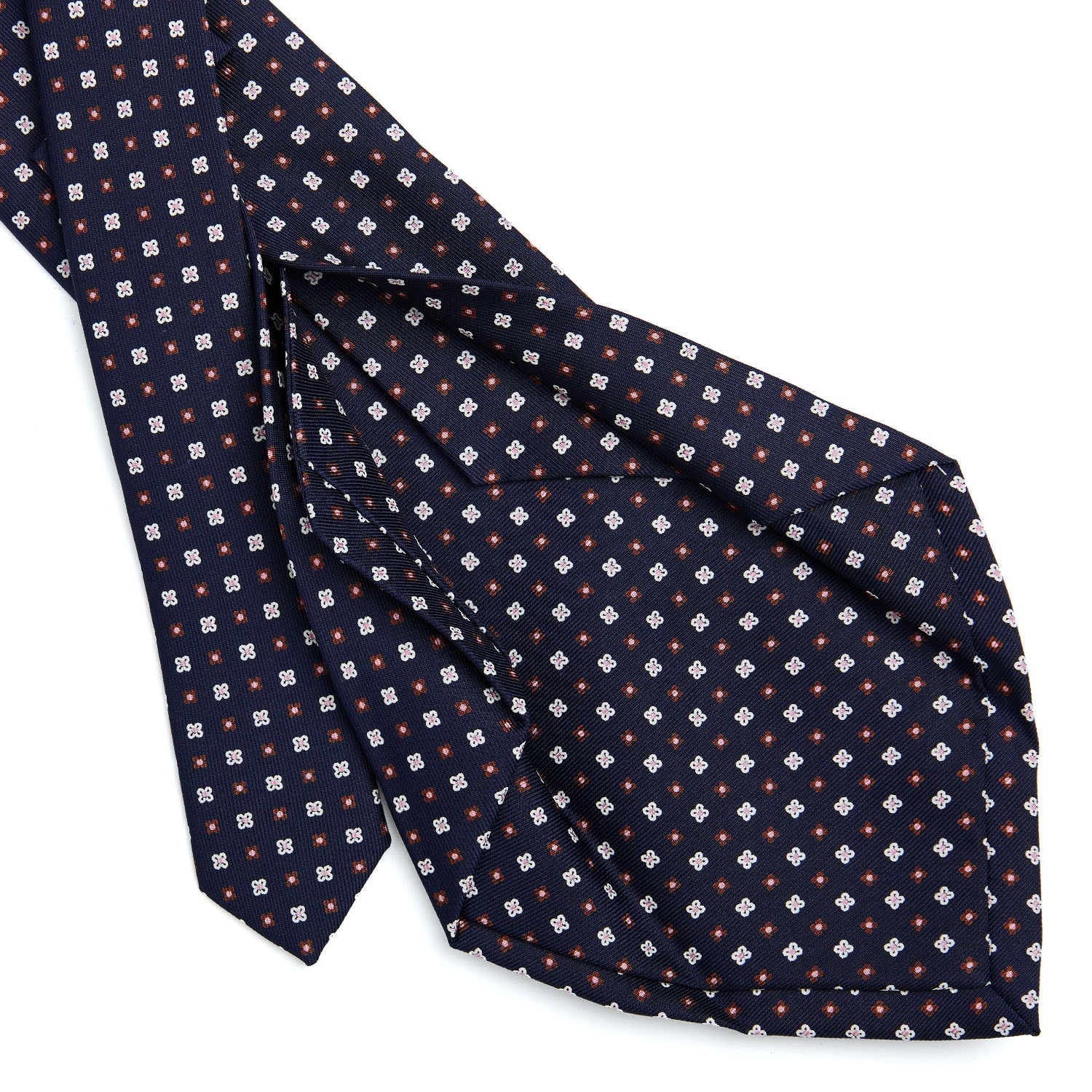 DARK BLUE 5 FOLD SARTORIAL SILK TIE