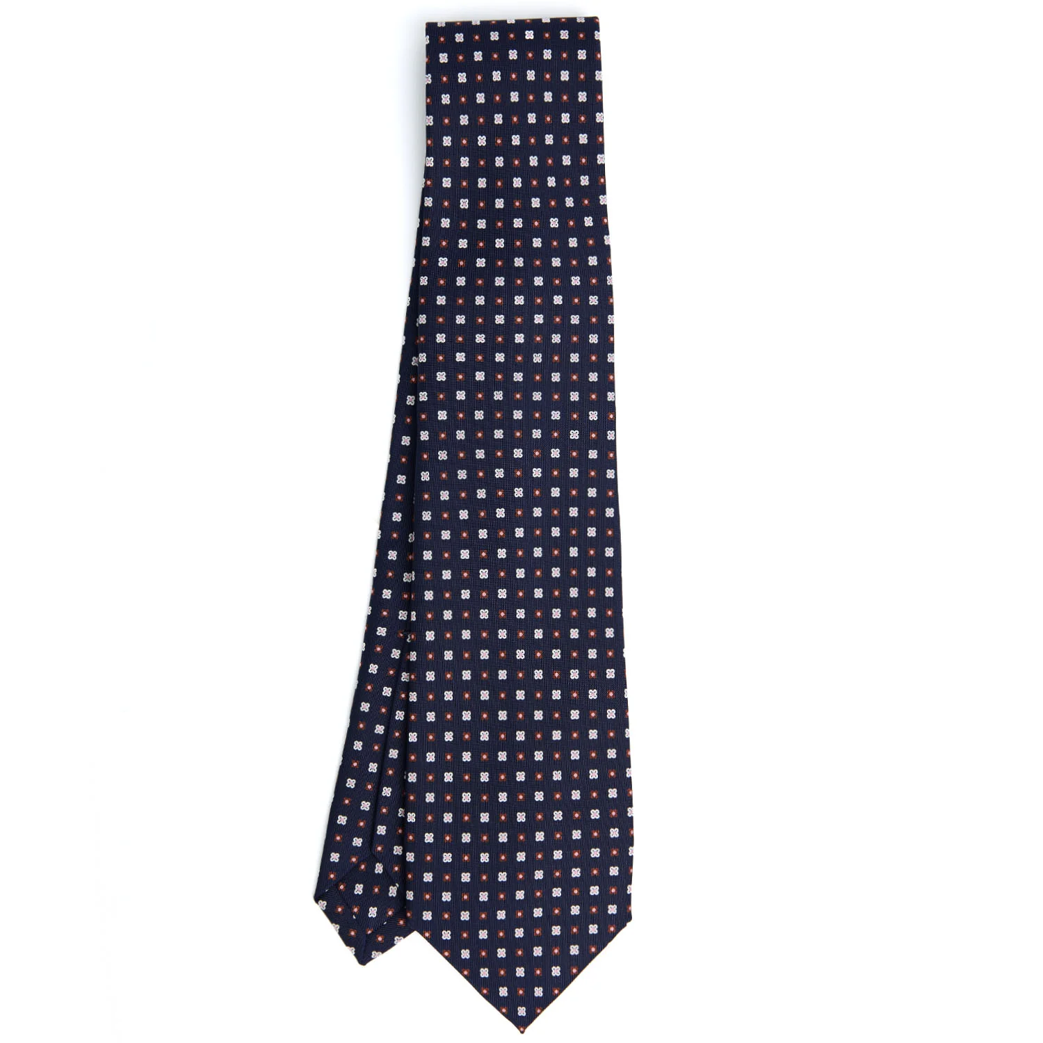 DARK BLUE 5 FOLD SARTORIAL SILK TIE - Image 2