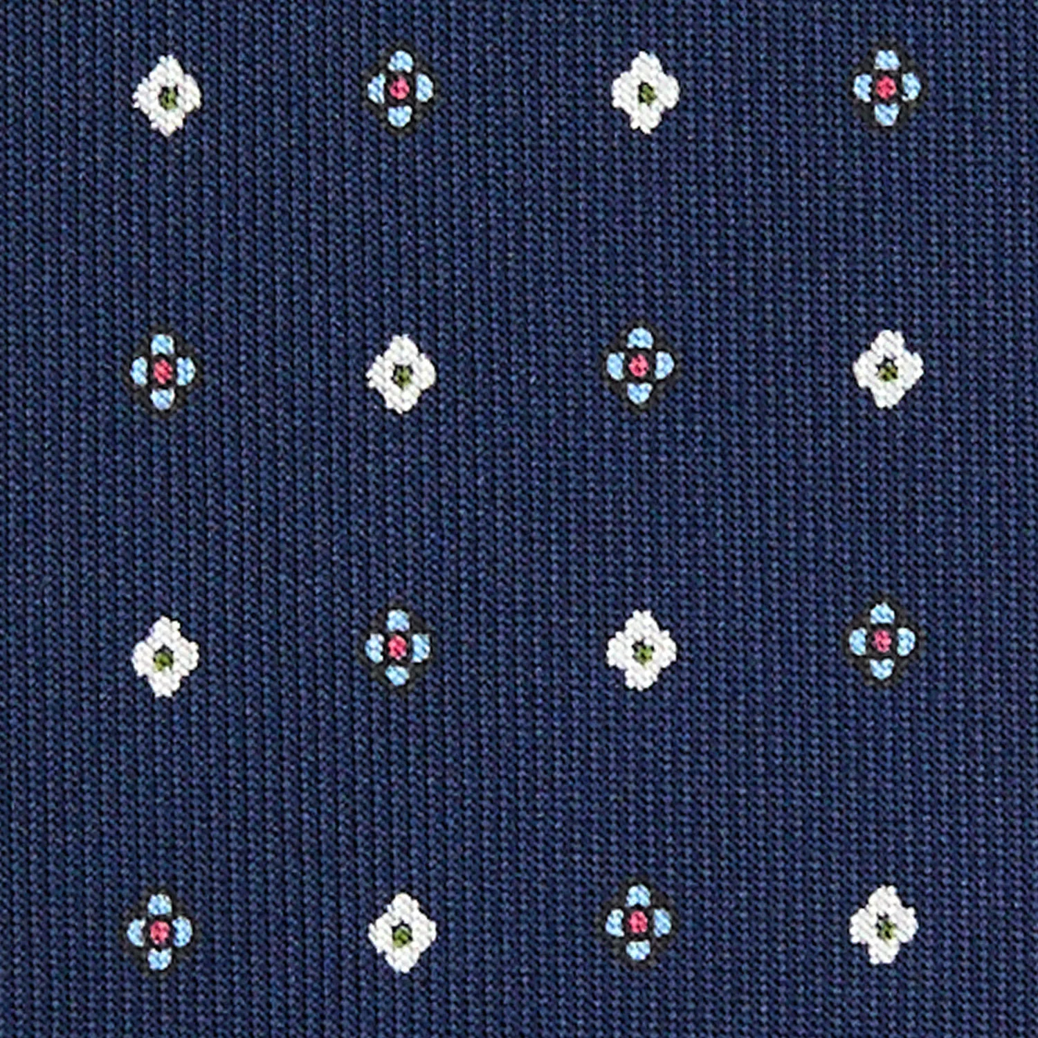 DARK BLUE 5 FOLD SARTORIAL SILK TIE - Image 4