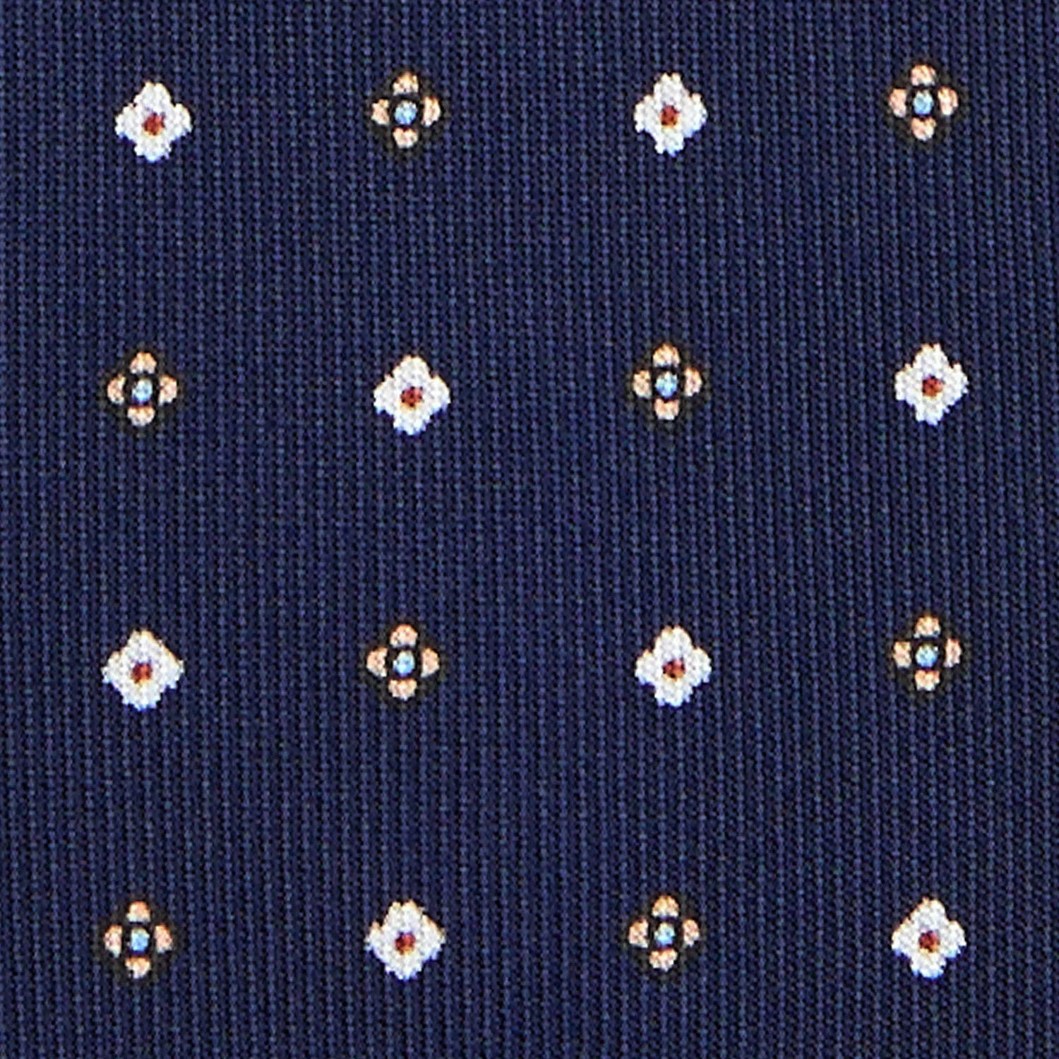 DARK BLUE 5 FOLD SARTORIAL SILK TIE - Image 4