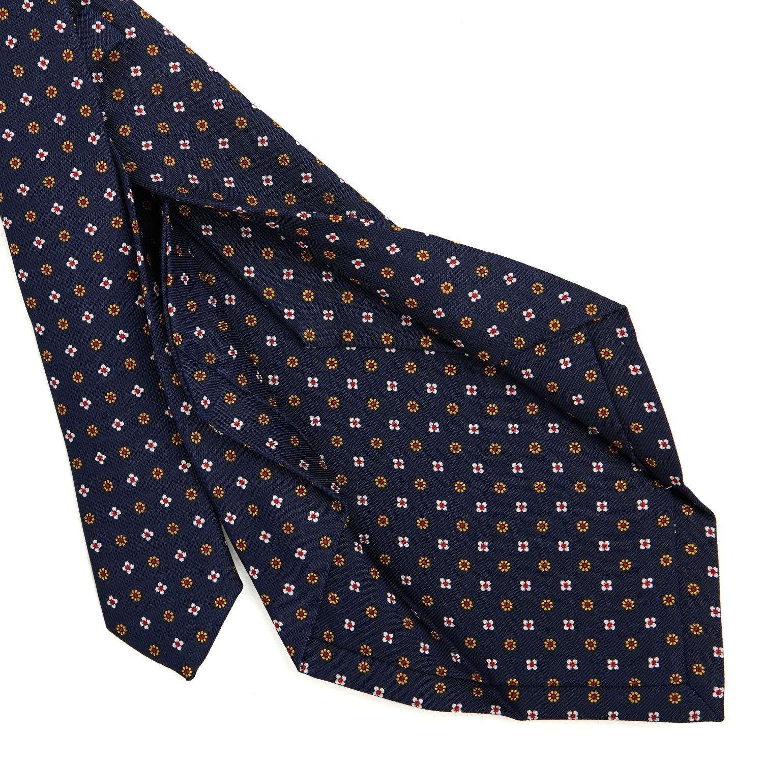 DARK BLUE 5 FOLD SARTORIAL SILK TIE