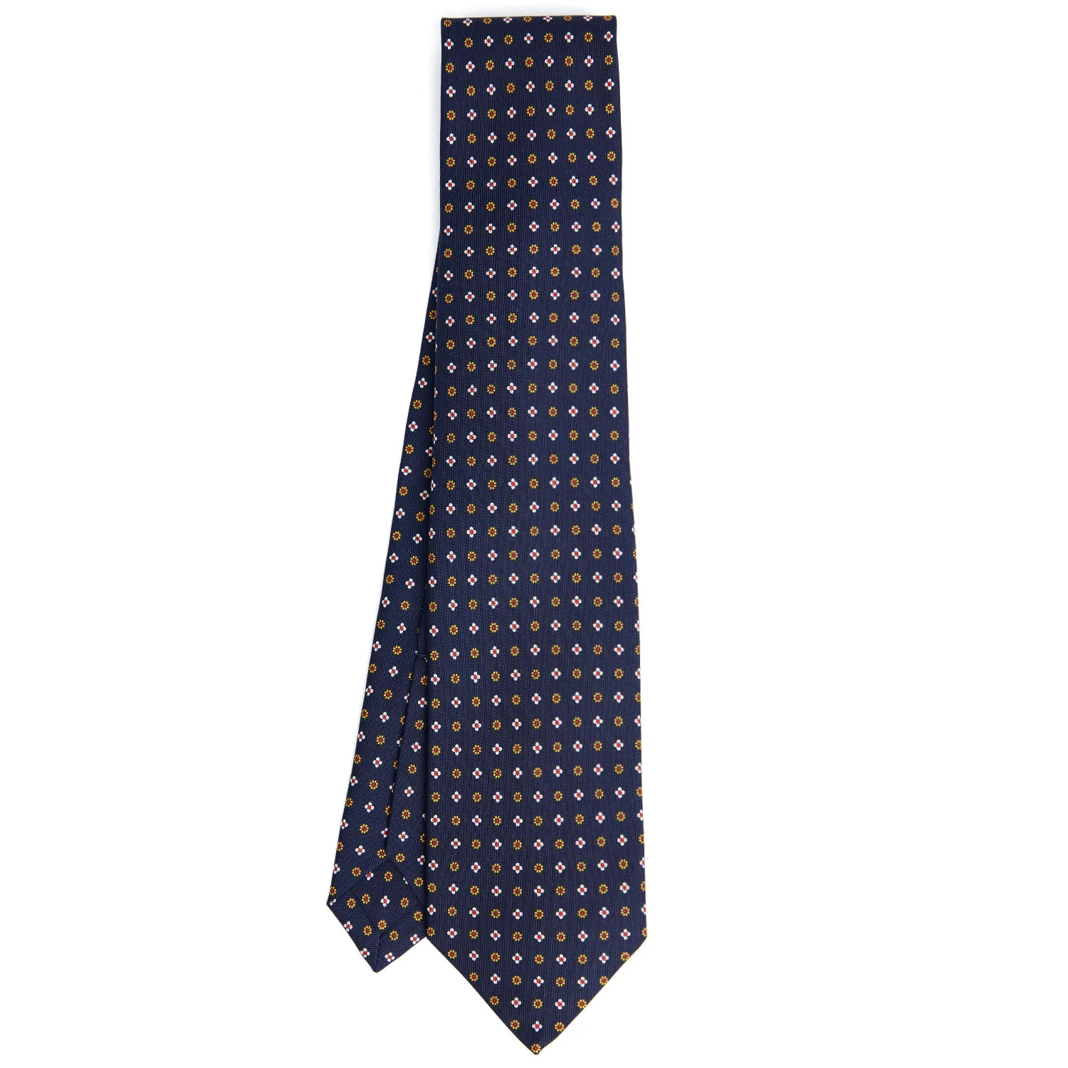 DARK BLUE 5 FOLD SARTORIAL SILK TIE - Image 2