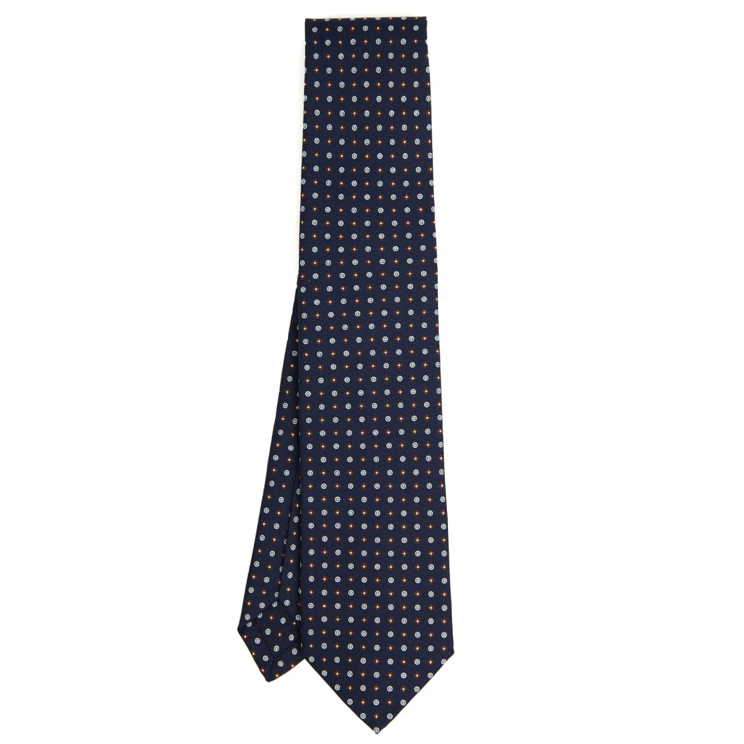 DARK BLUE 5 FOLD SARTORIAL SILK TIE - Image 2