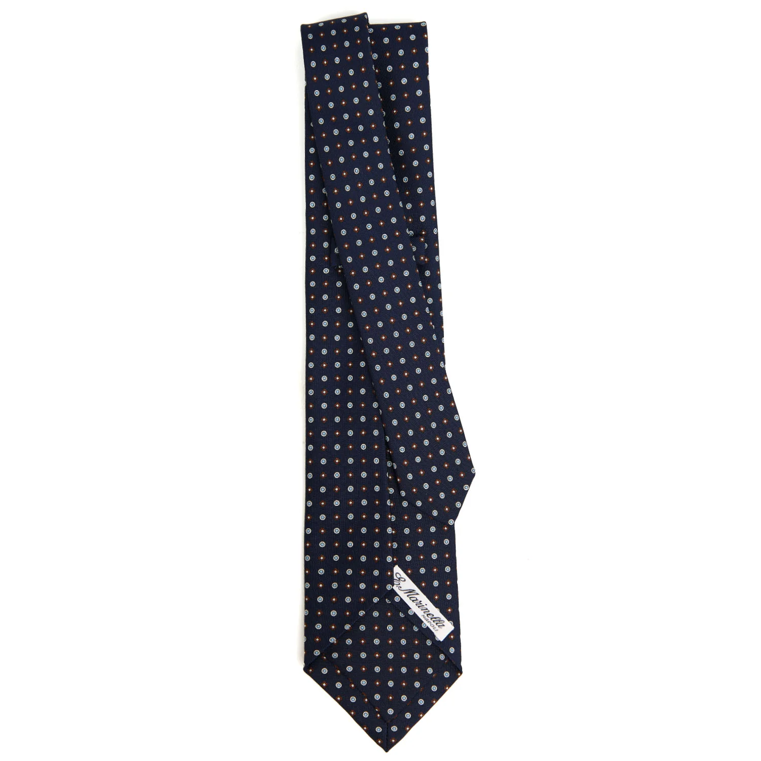 DARK BLUE 5 FOLD SARTORIAL SILK TIE - Image 3
