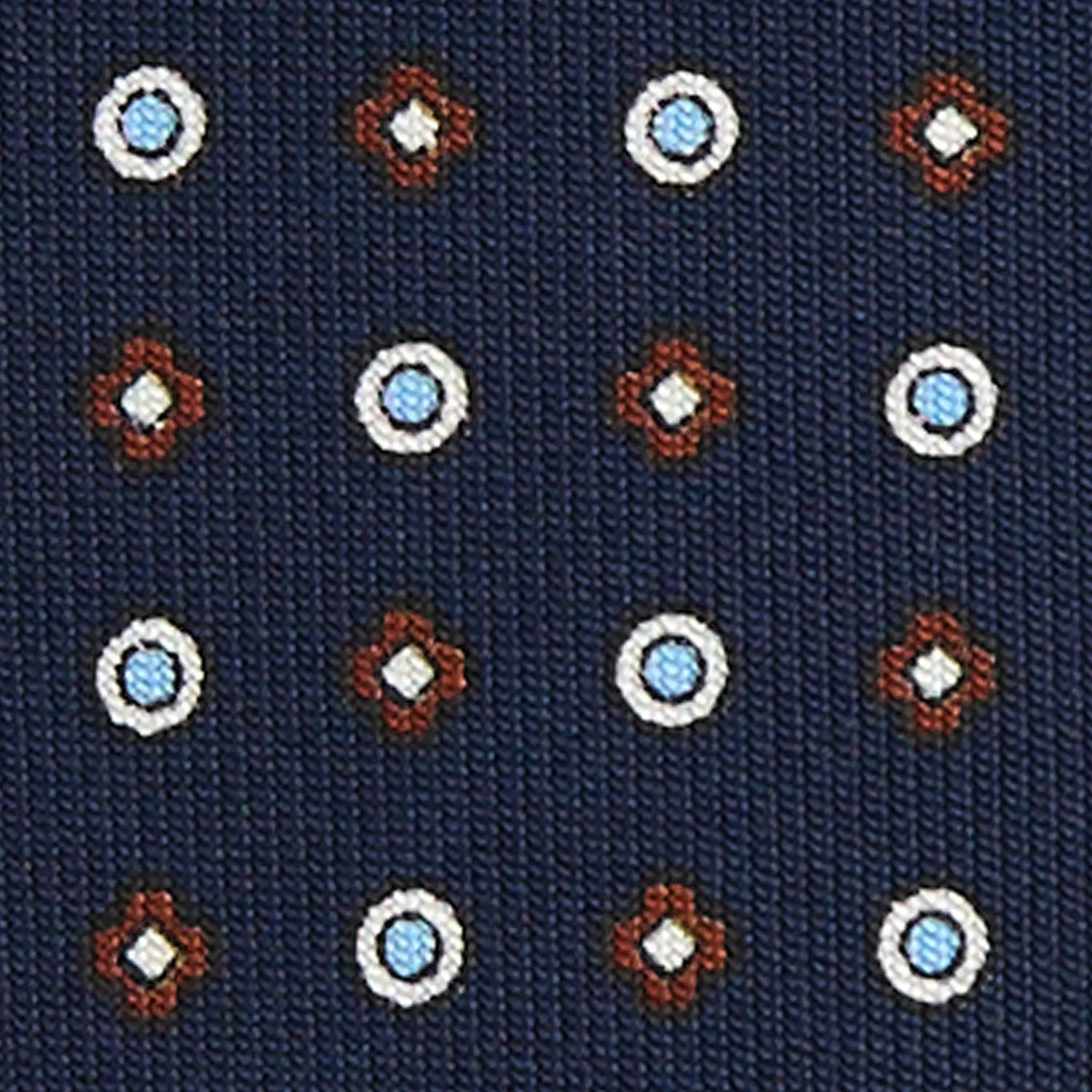 DARK BLUE 5 FOLD SARTORIAL SILK TIE - Image 4