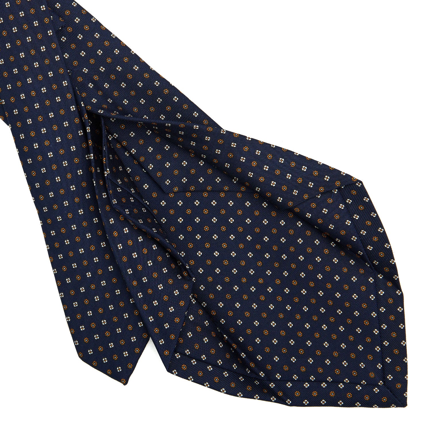 DARK BLUE 5 FOLD SARTORIAL SILK TIE