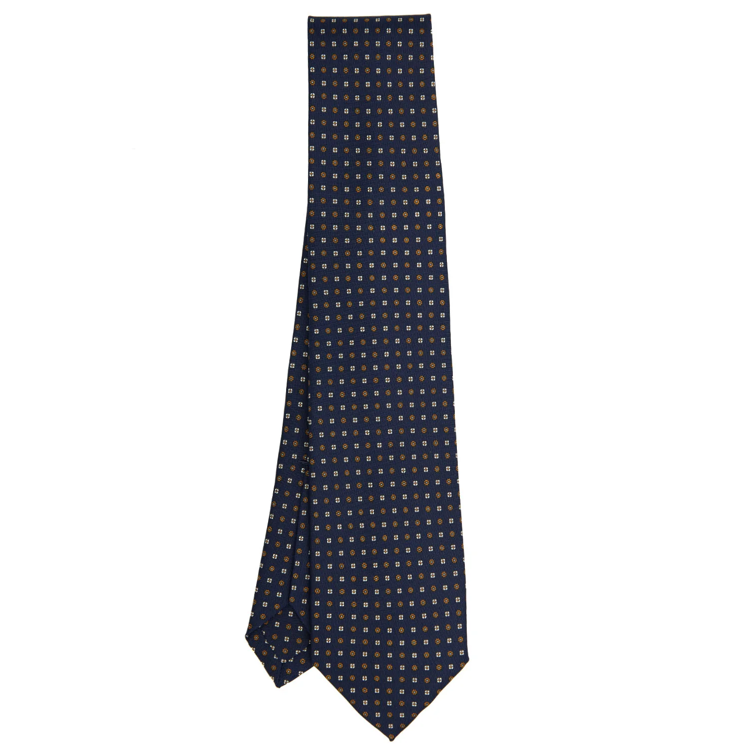 DARK BLUE 5 FOLD SARTORIAL SILK TIE - Image 2