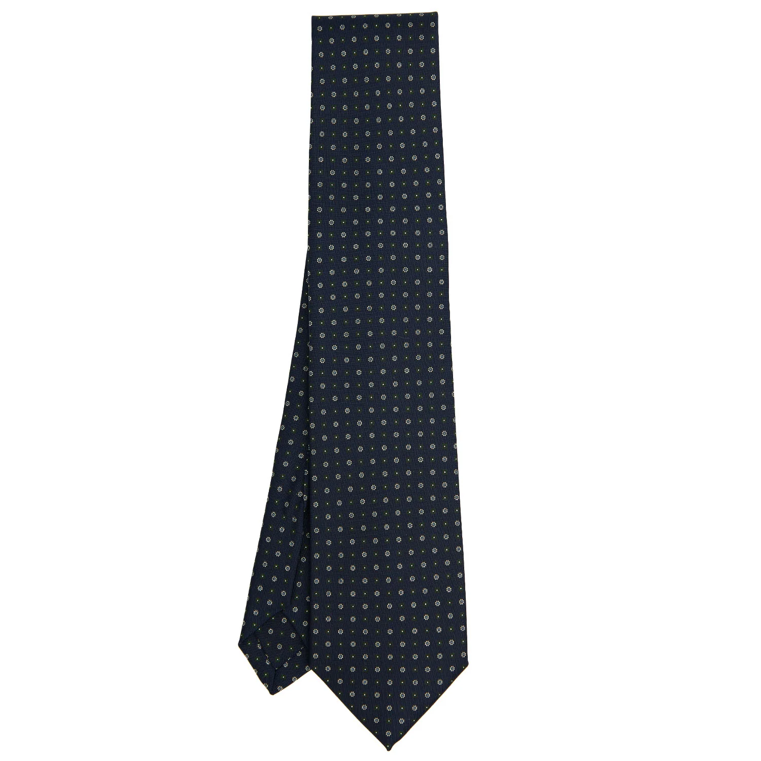 DARK BLUE 5 FOLD SARTORIAL SILK TIE - Image 2