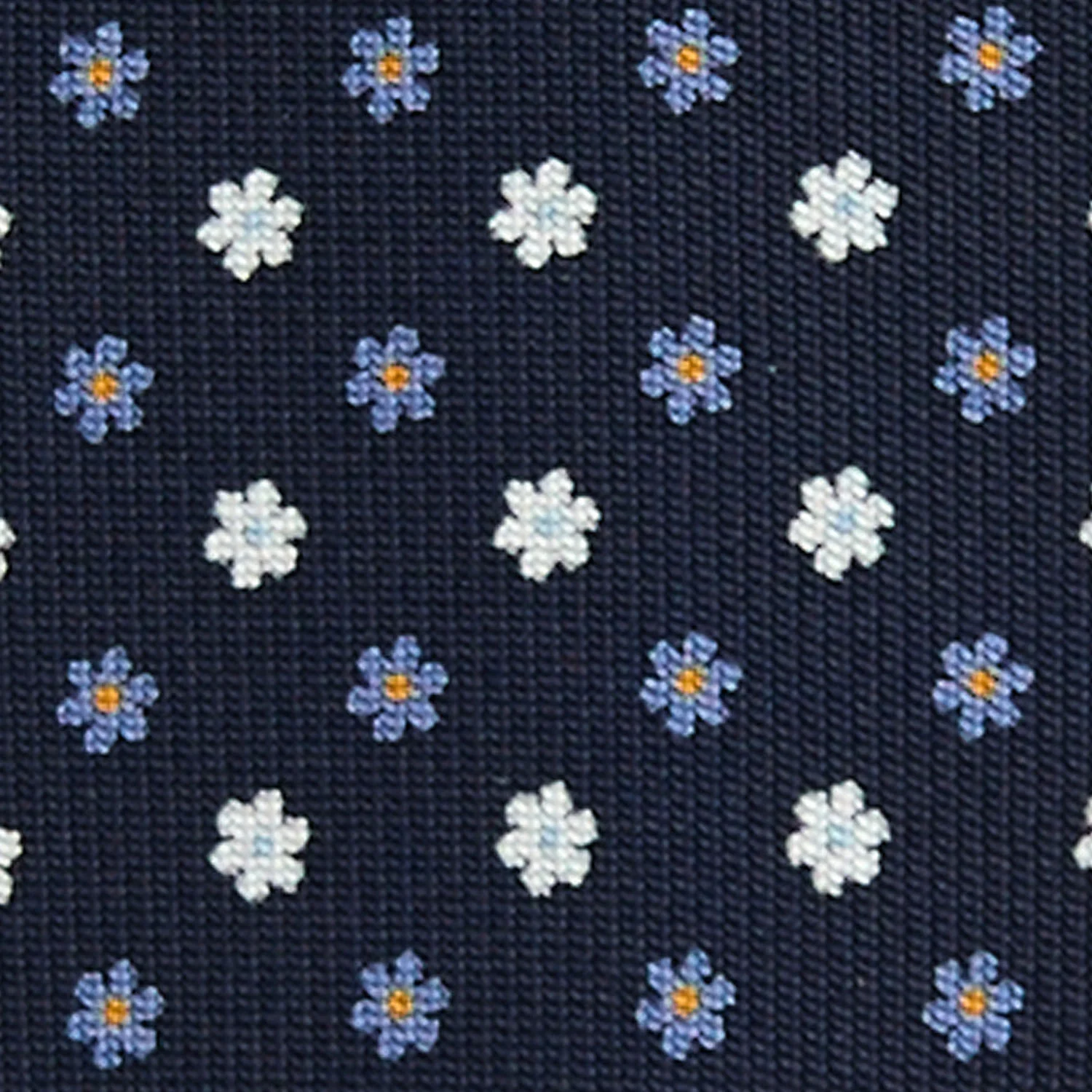 DARK BLUE 5 FOLD SARTORIAL SILK TIE - Image 4
