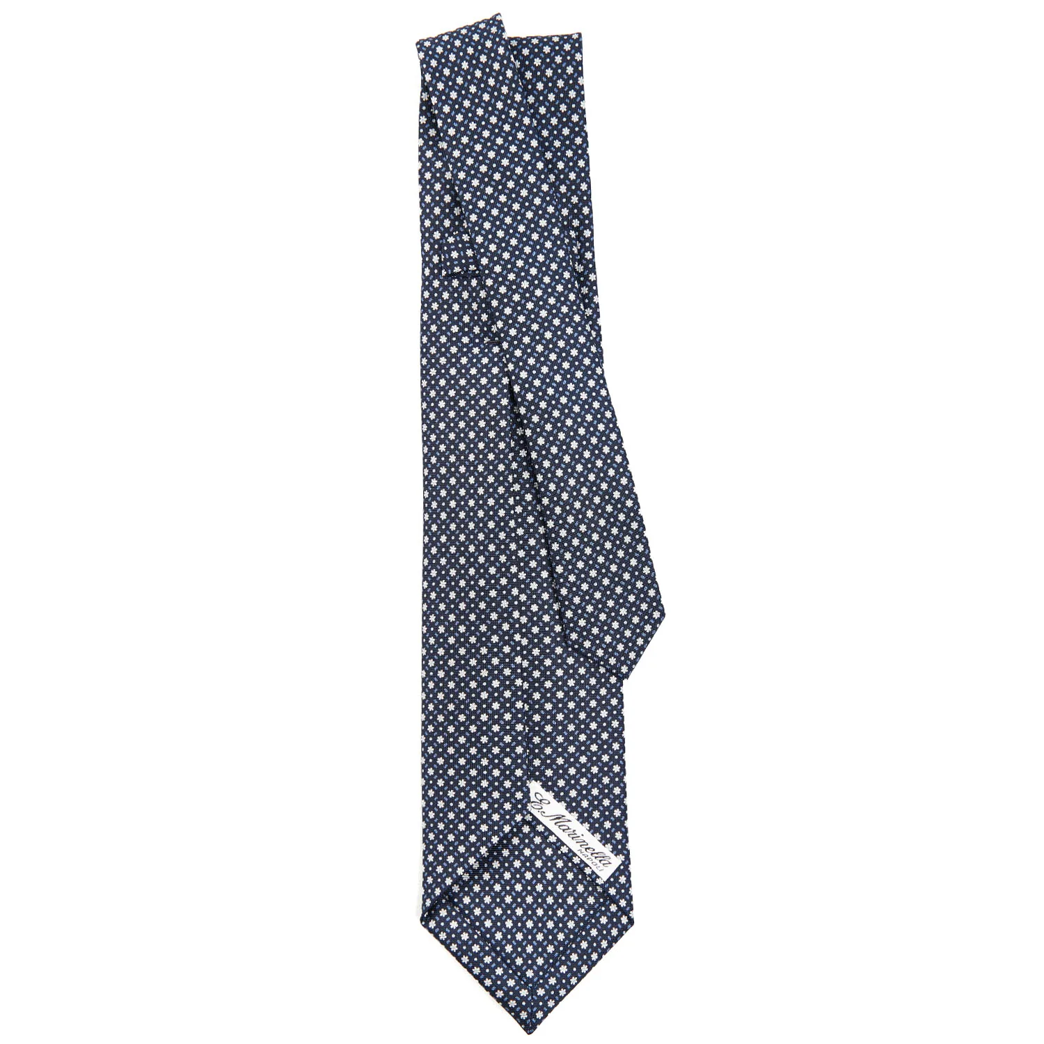 DARK BLUE 5 FOLD SARTORIAL SILK TIE - Image 3