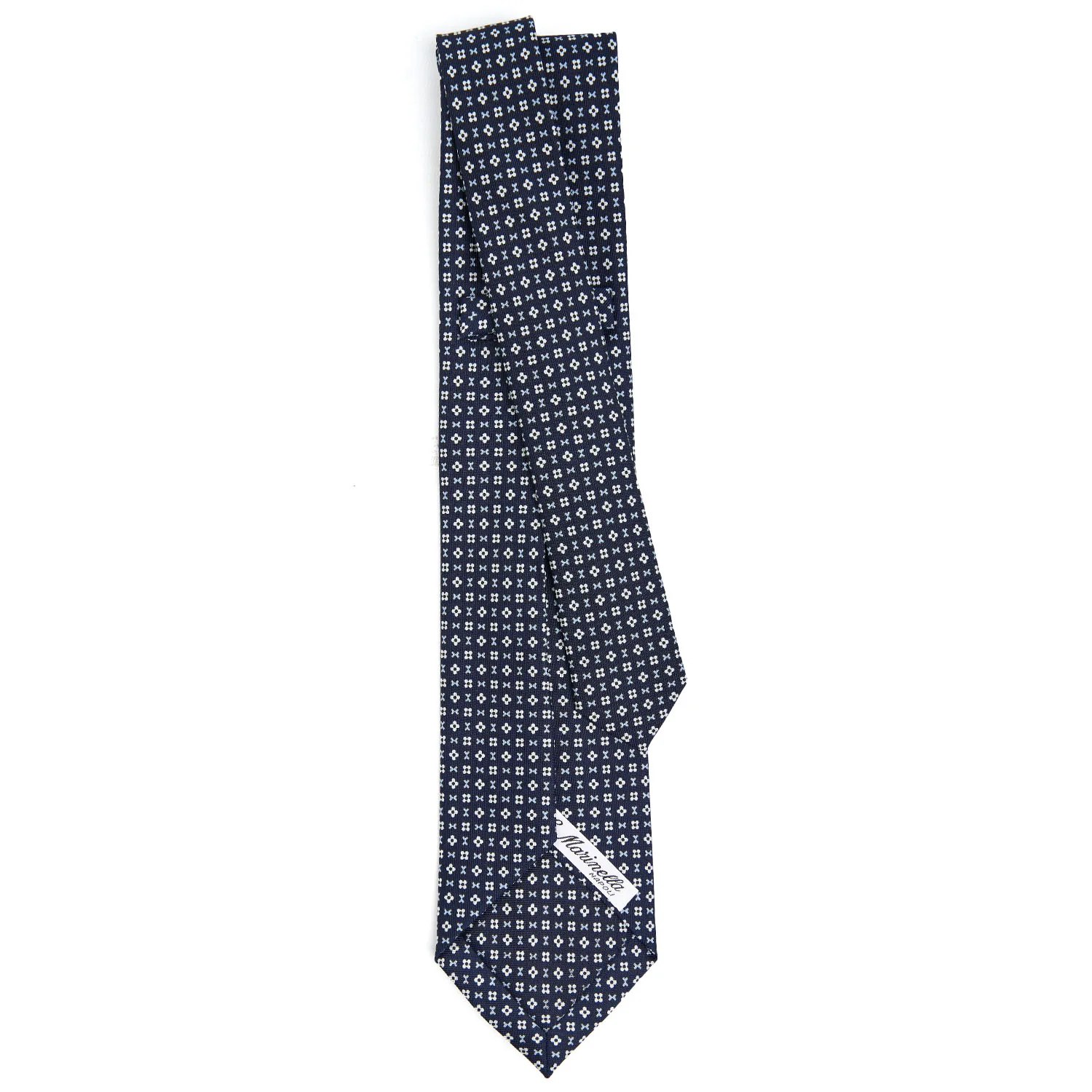 DARK BLUE 5 FOLD SARTORIAL SILK TIE - Image 3
