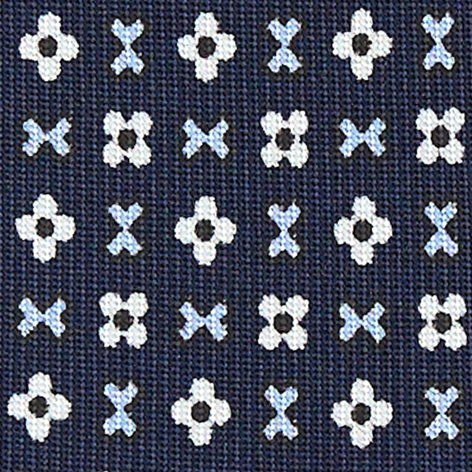 DARK BLUE 5 FOLD SARTORIAL SILK TIE - Image 4