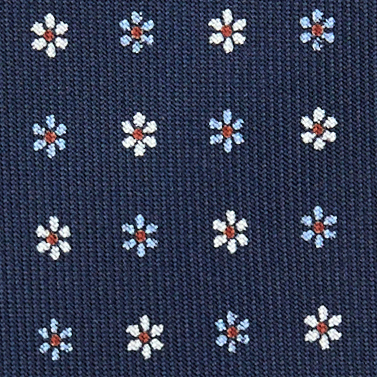 DARK BLUE 7 FOLD SARTORIAL SILK TIE - Image 4