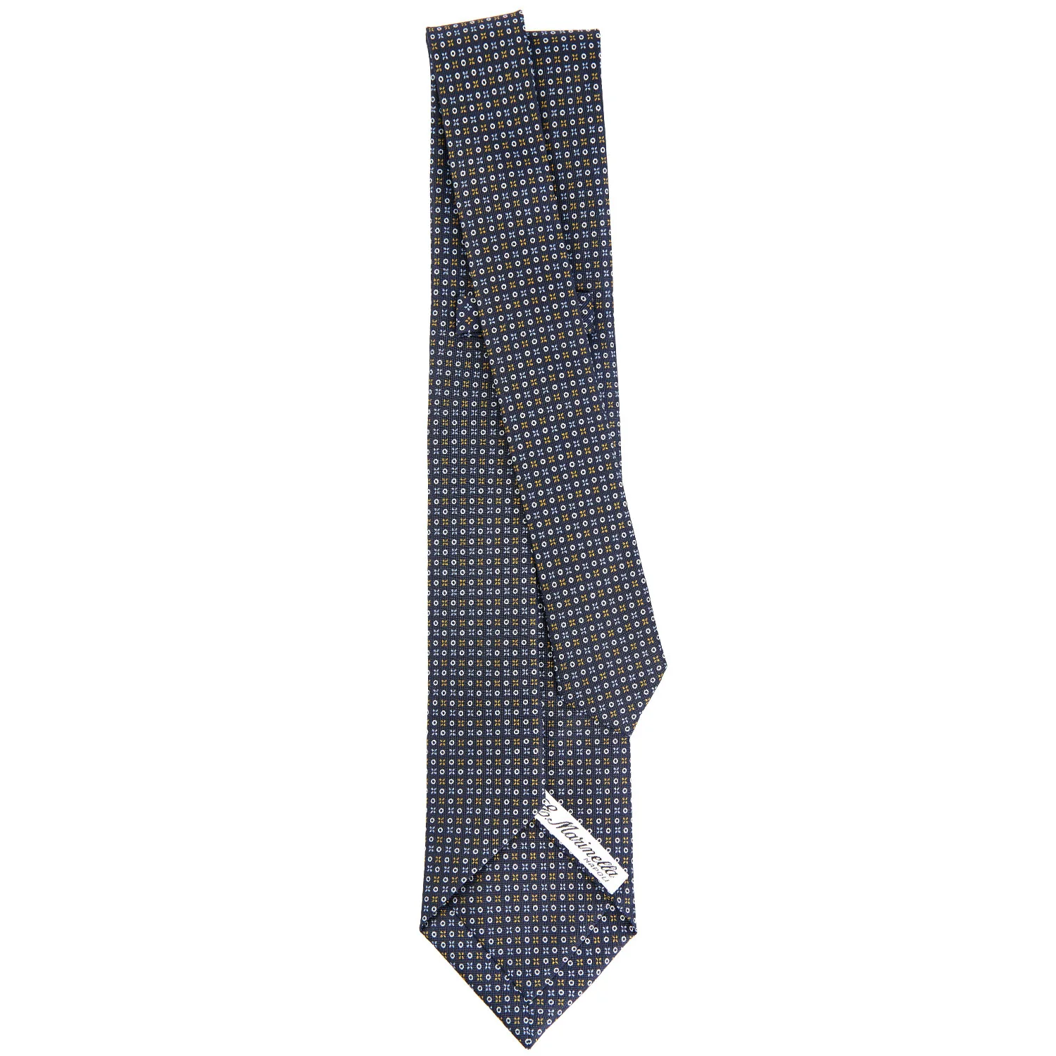 DARK BLUE 7 FOLD SARTORIAL SILK TIE - Image 3