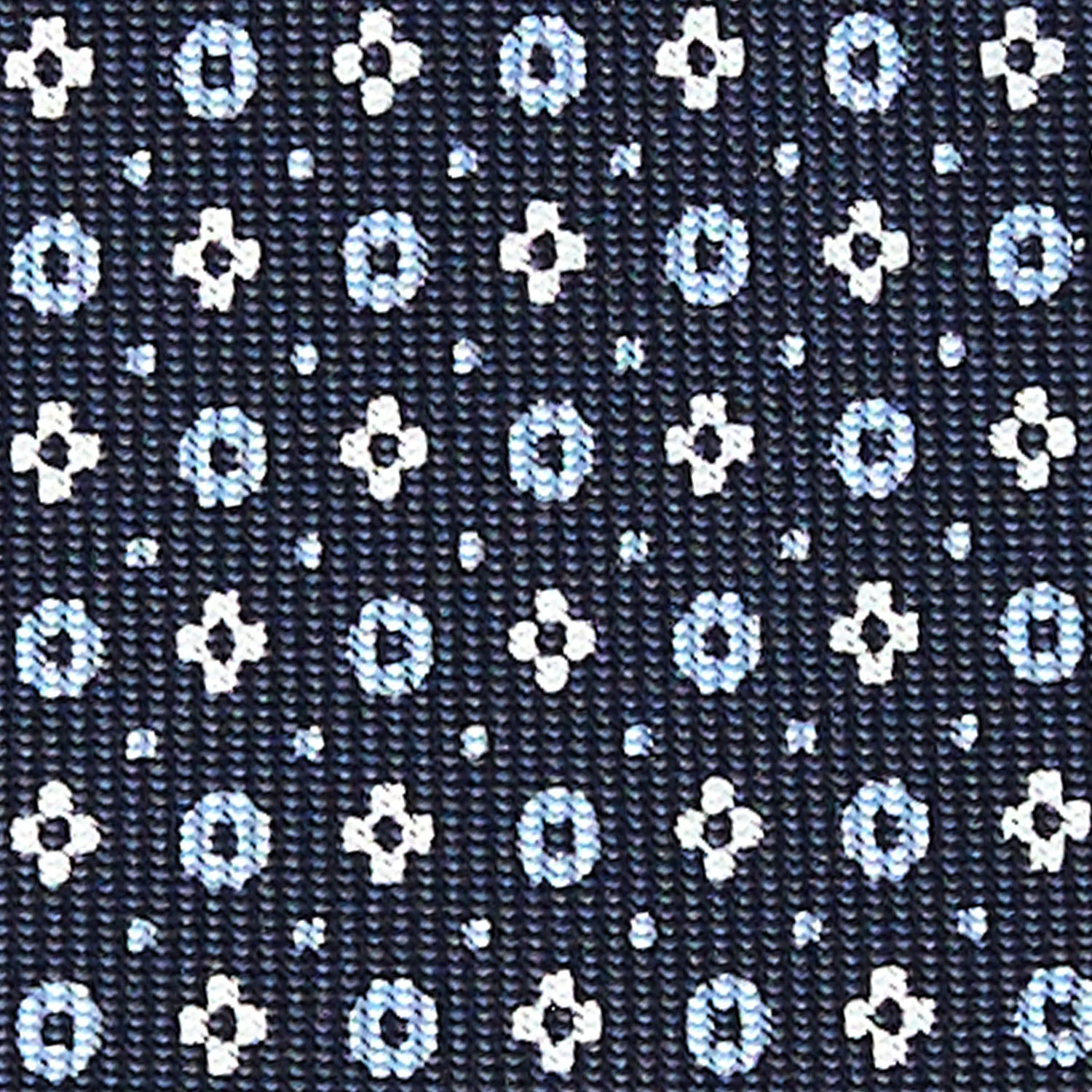 DARK BLUE 7 FOLD SARTORIAL SILK TIE - Image 4