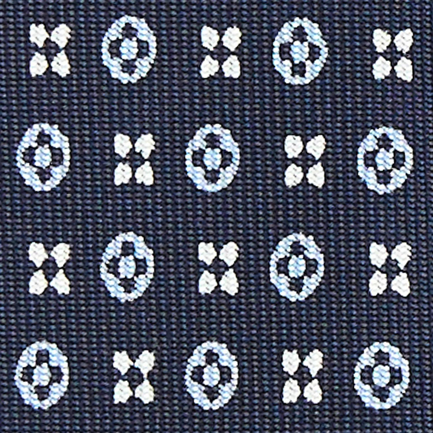 DARK BLUE 7 FOLD SARTORIAL SILK TIE - Image 4