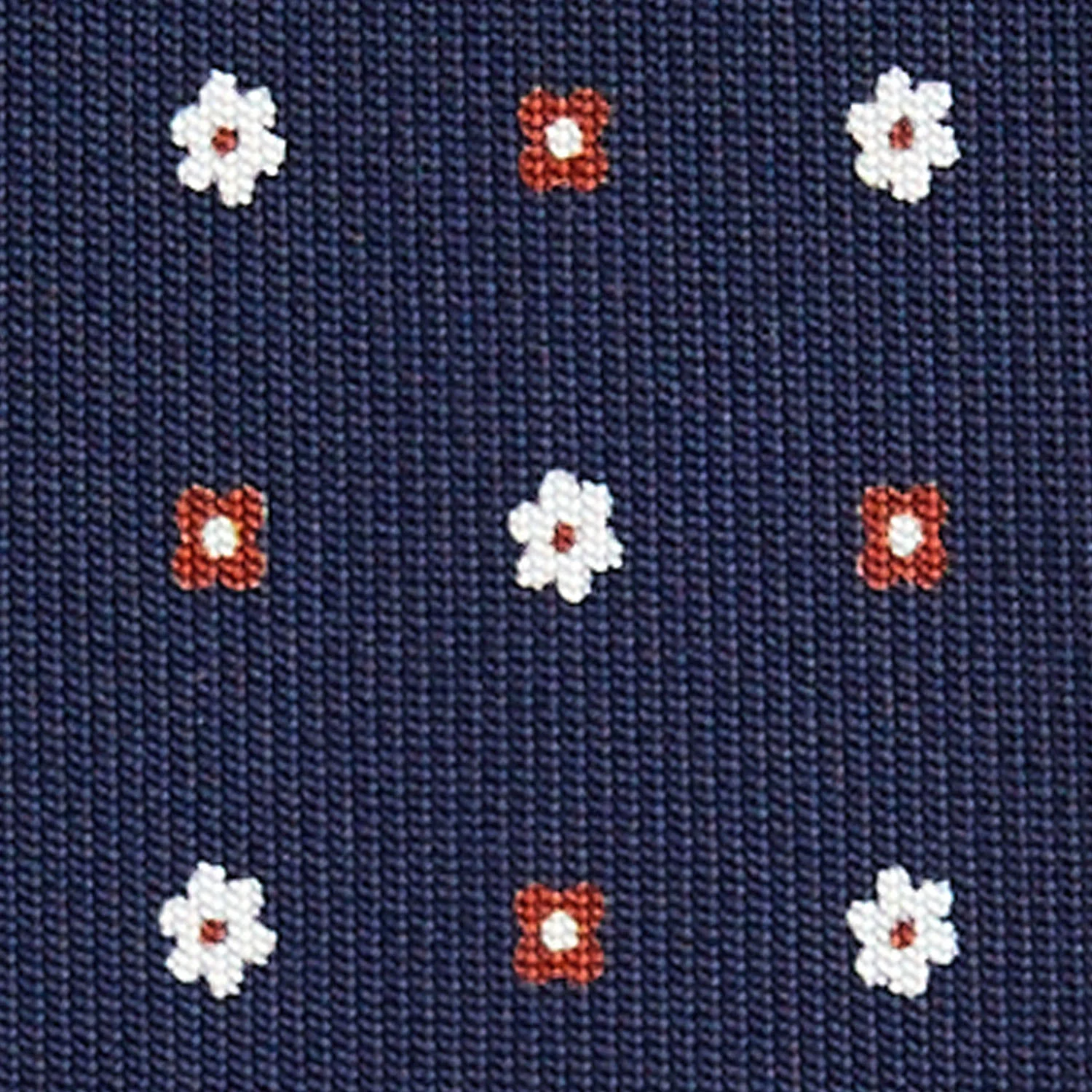 DARK BLUE 7 FOLD SARTORIAL SILK TIE - Image 4