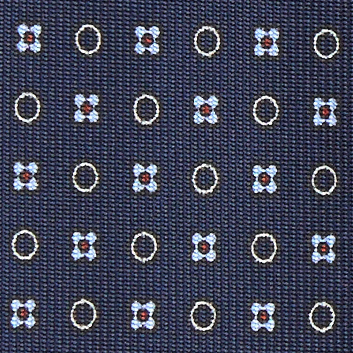DARK BLUE 7 FOLD SARTORIAL SILK TIE - Image 4