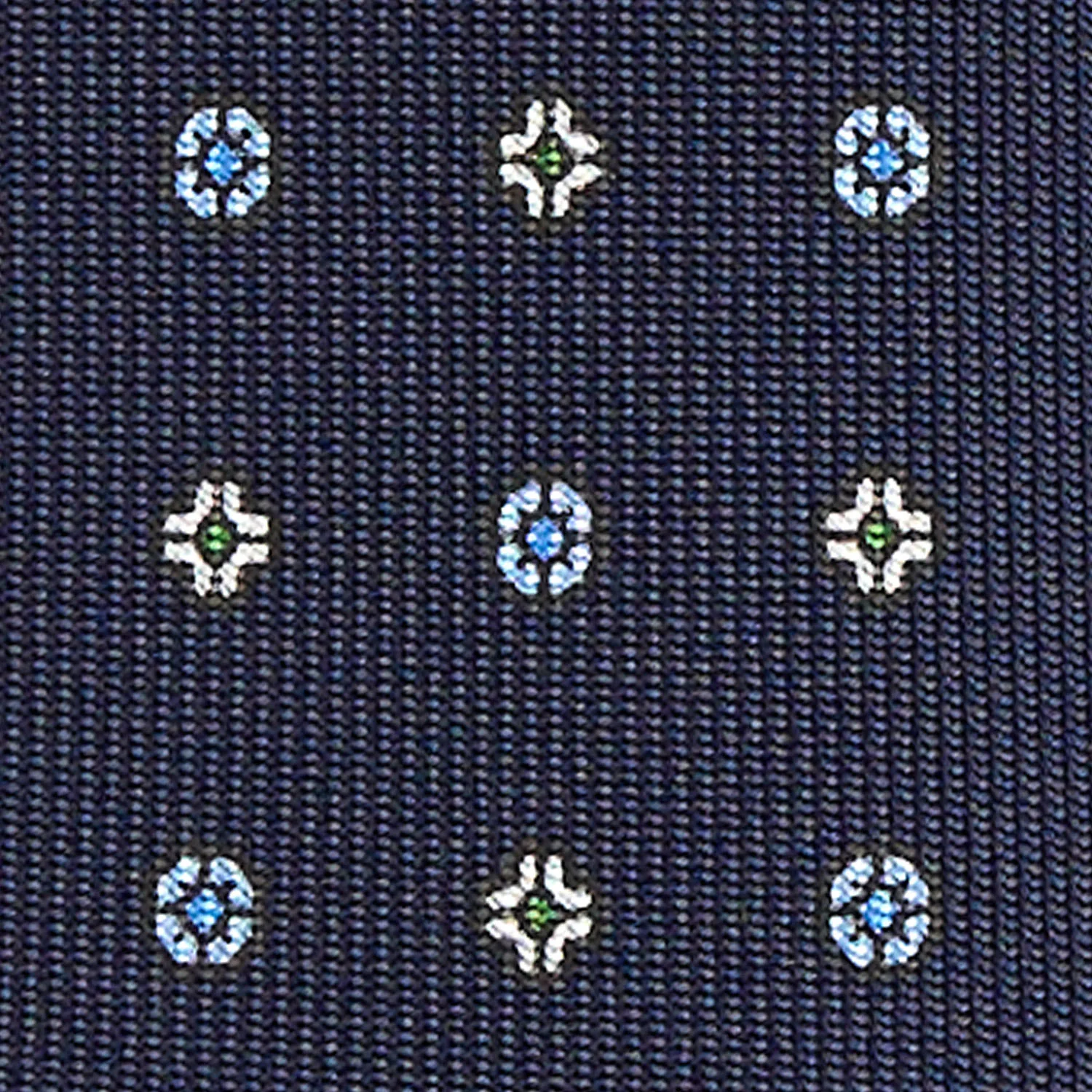 DARK BLUE 7 FOLD SARTORIAL SILK TIE - Image 4