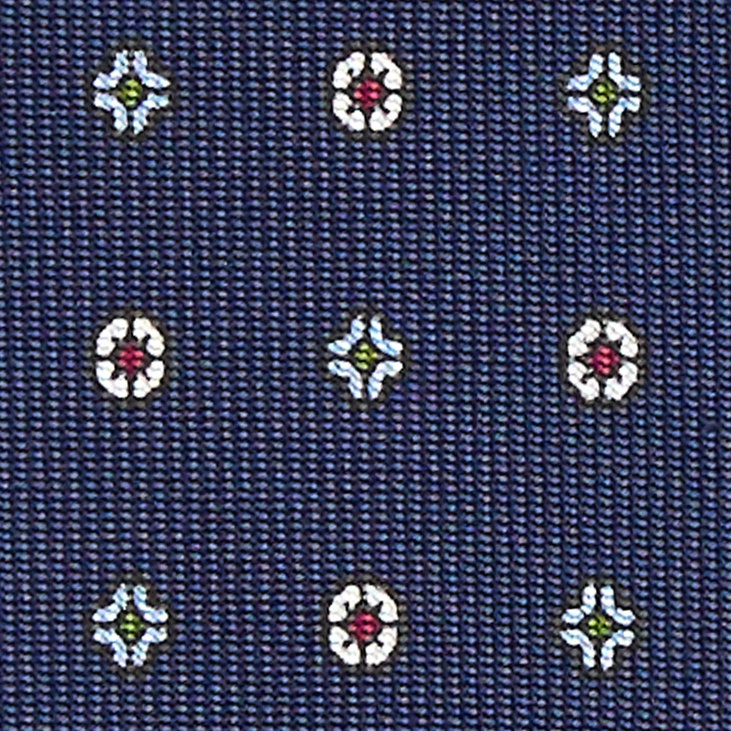 DARK BLUE 7 FOLD SARTORIAL SILK TIE - Image 4