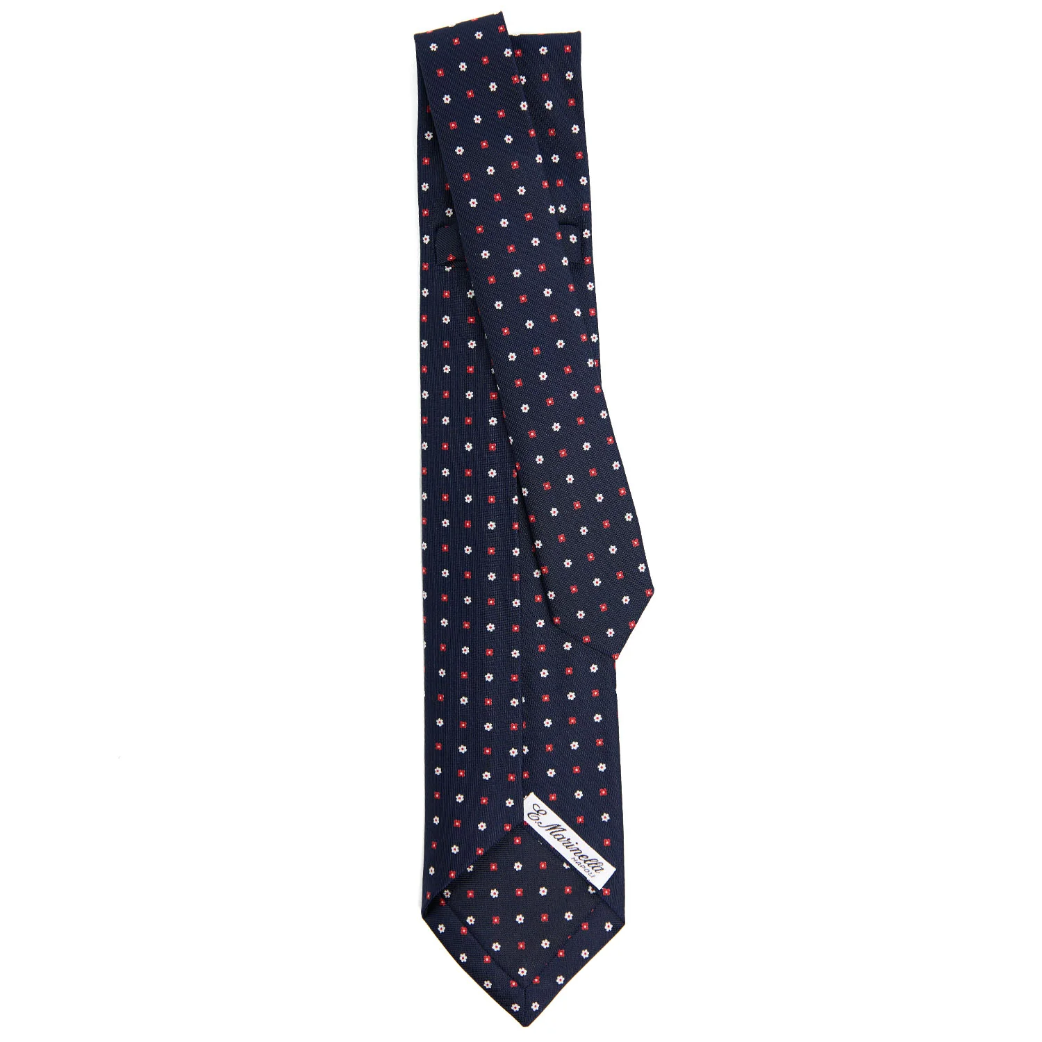 DARK BLUE 9 FOLD SARTORIAL SILK TIE - Image 3