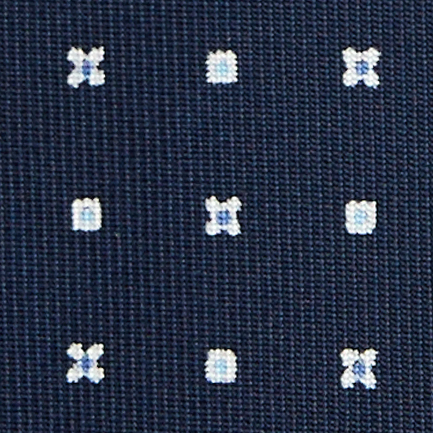 DARK BLUE 9 FOLD SARTORIAL SILK TIE - Image 4