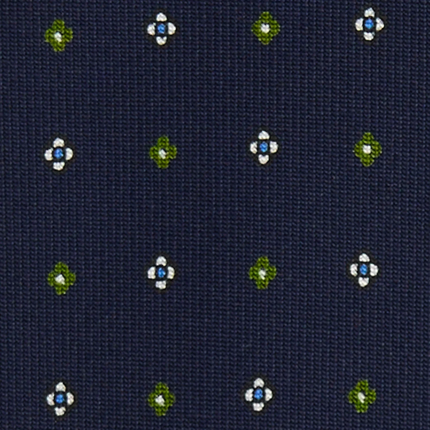 DARK BLUE 9 FOLD SARTORIAL SILK TIE - Image 4