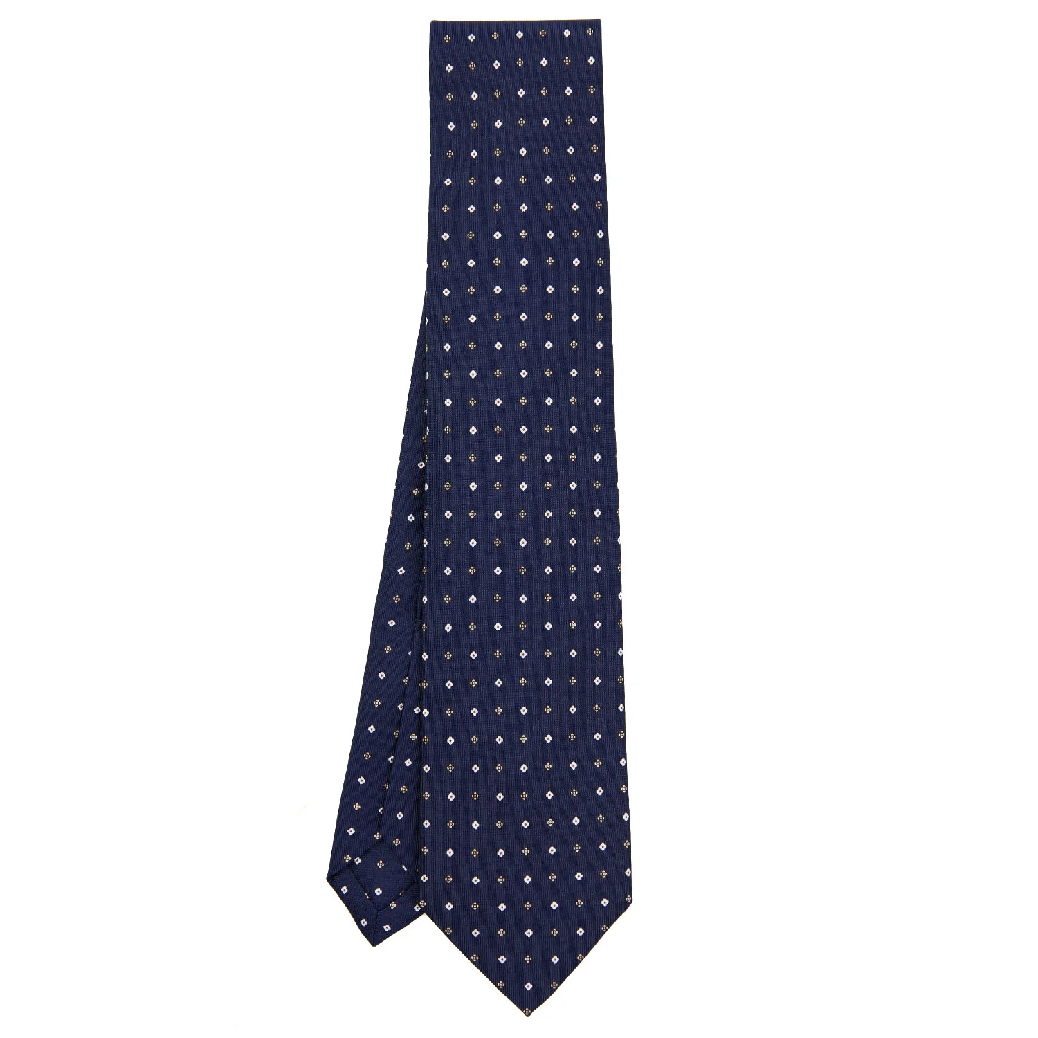 DARK BLUE 9 FOLD SARTORIAL SILK TIE - Image 2