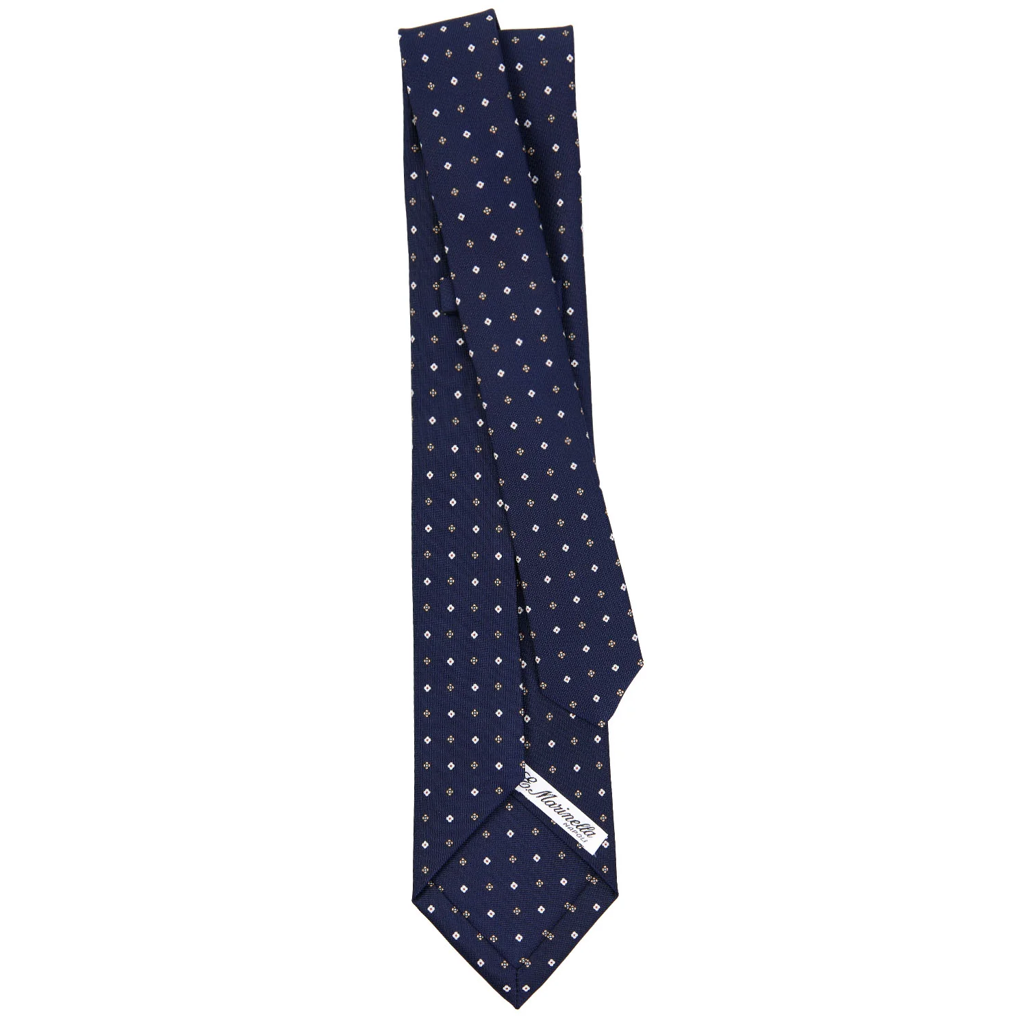 DARK BLUE 9 FOLD SARTORIAL SILK TIE - Image 3