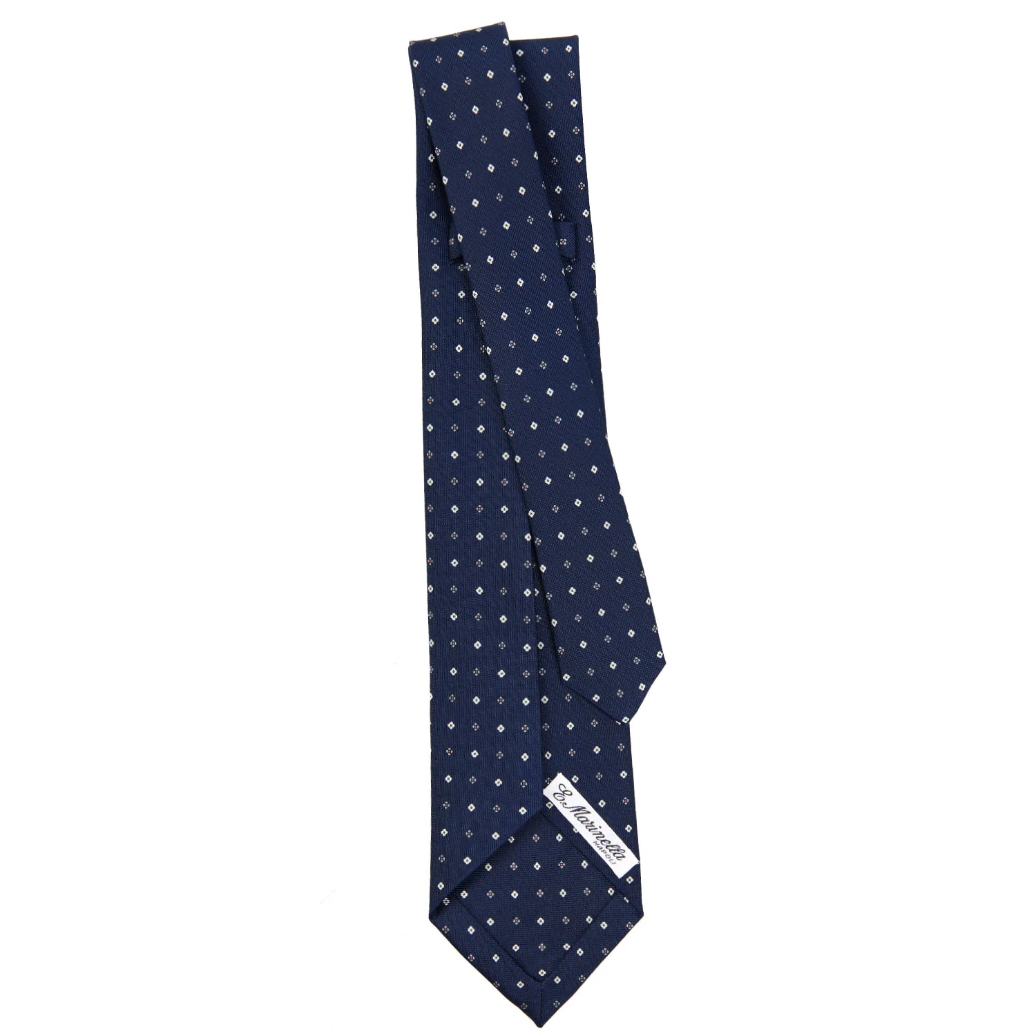 DARK BLUE 9 FOLD SARTORIAL SILK TIE - Image 3
