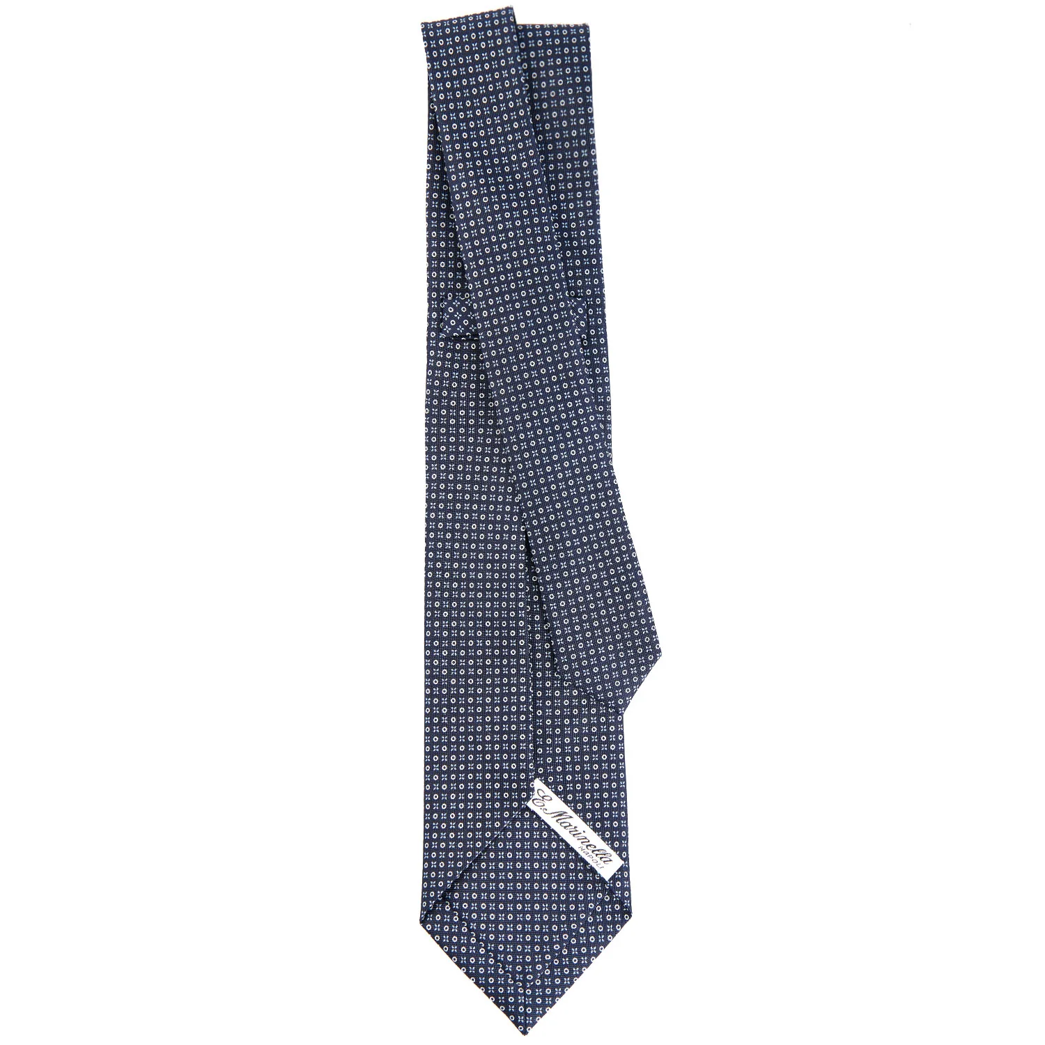 DARK BLUE 9 FOLD SARTORIAL SILK TIE - Image 3