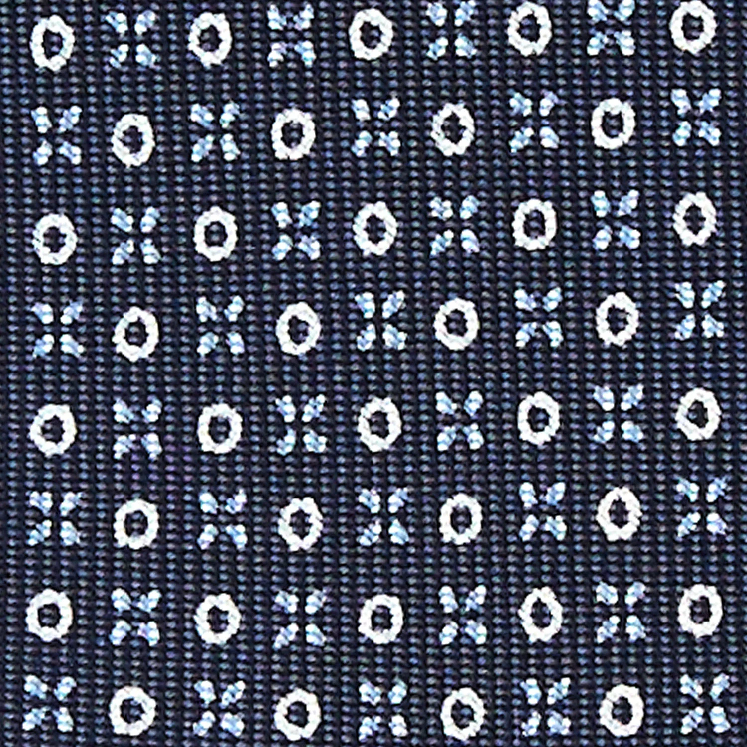 DARK BLUE 9 FOLD SARTORIAL SILK TIE - Image 4