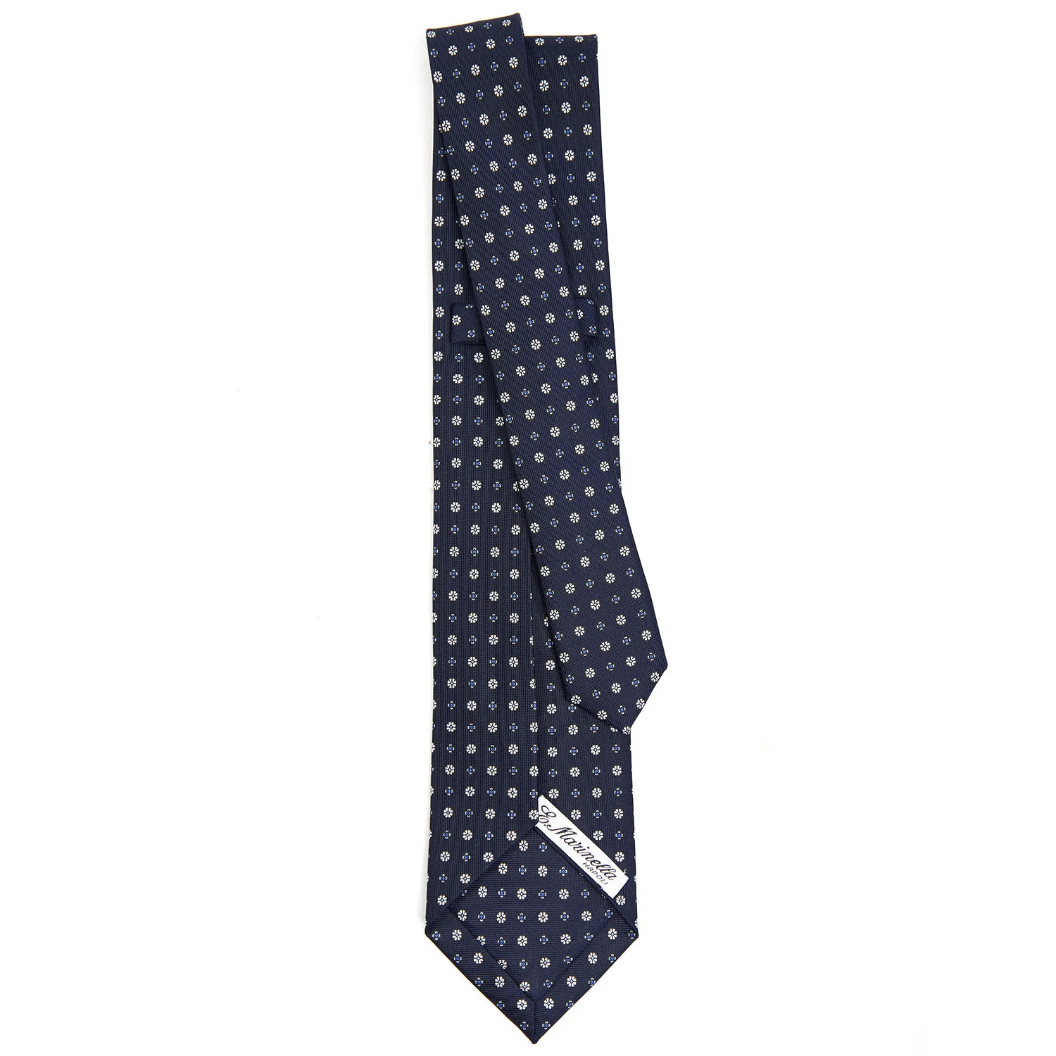 DARK BLUE 9 FOLD SARTORIAL SILK TIE - Image 3
