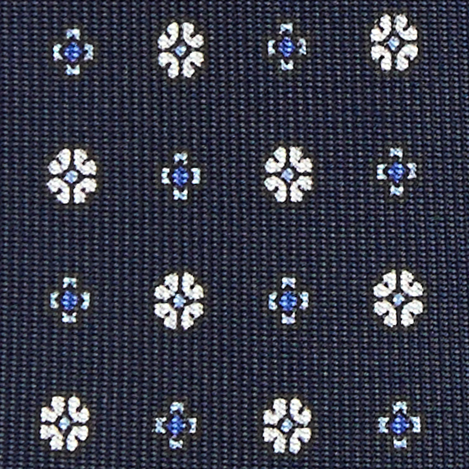 DARK BLUE 9 FOLD SARTORIAL SILK TIE - Image 4