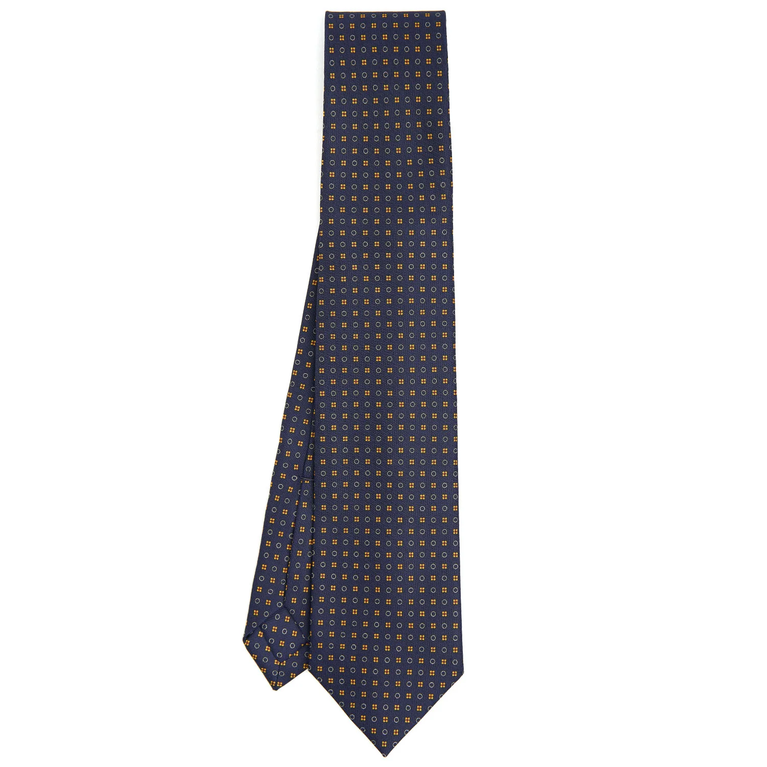 DARK BLUE 9 FOLD SARTORIAL SILK TIE - Image 2