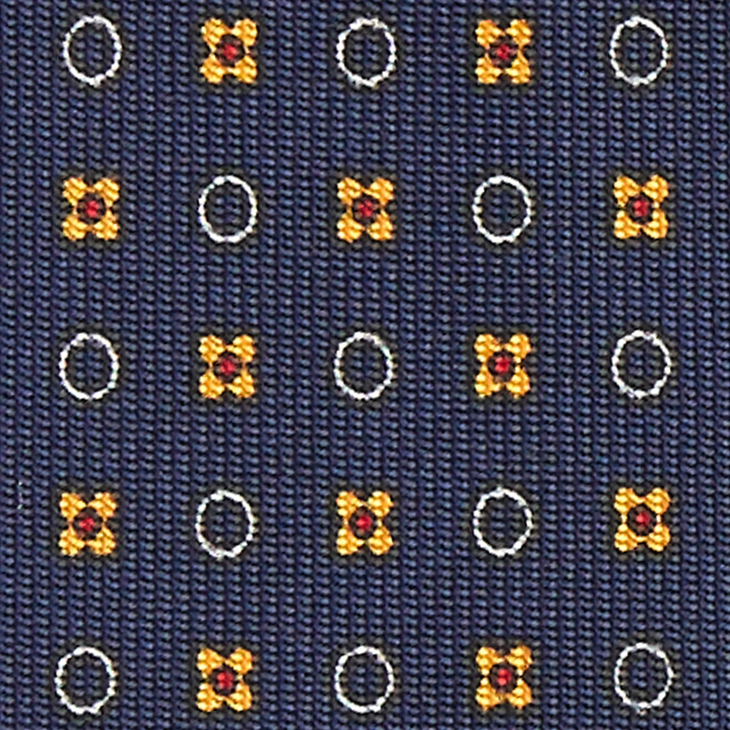 DARK BLUE 9 FOLD SARTORIAL SILK TIE - Image 4