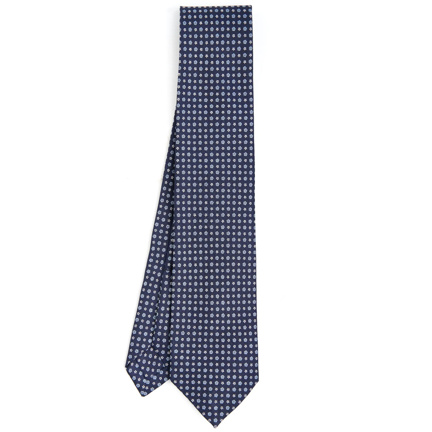 DARK BLUE 9 FOLD SARTORIAL SILK TIE - Image 2