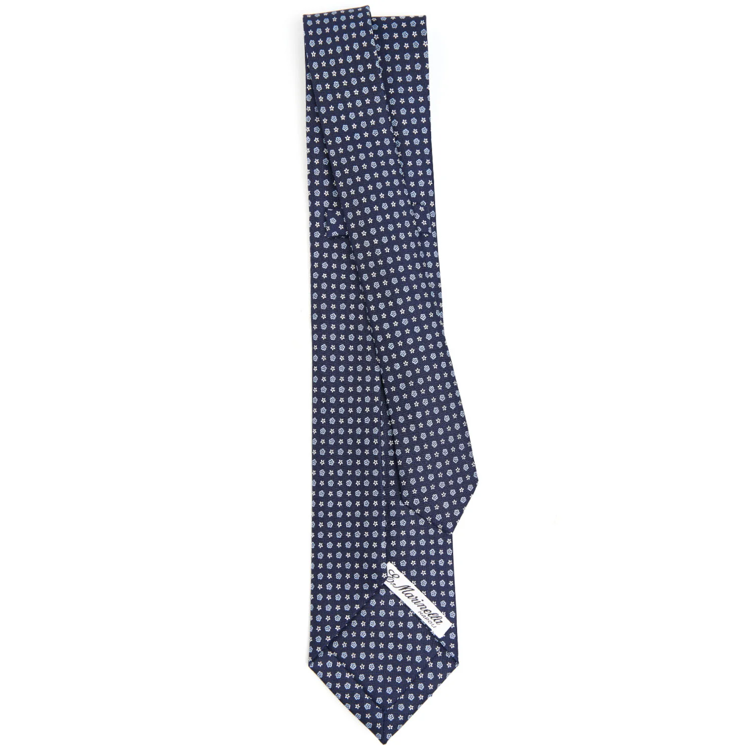 DARK BLUE 9 FOLD SARTORIAL SILK TIE - Image 3